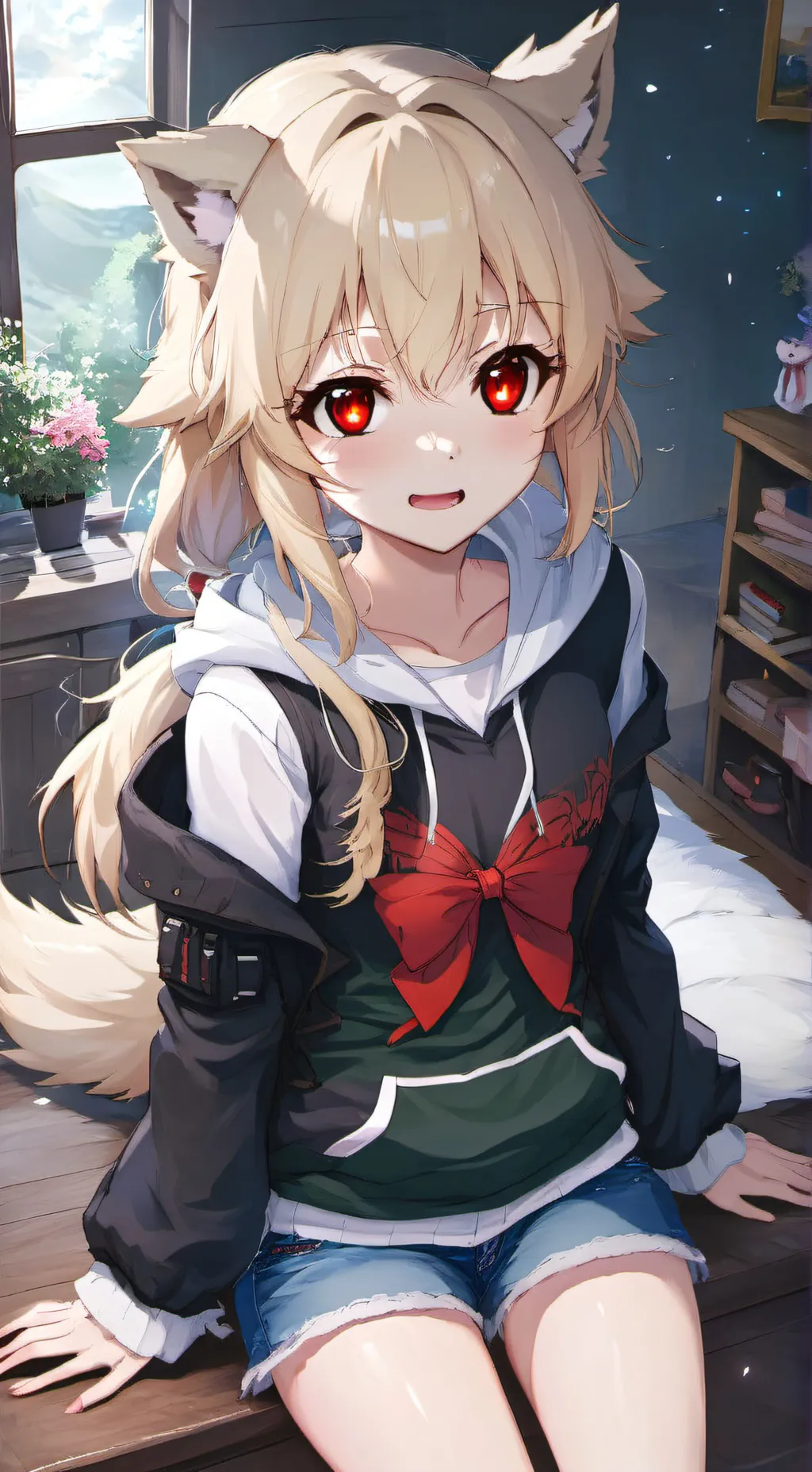 ai character: Rose background