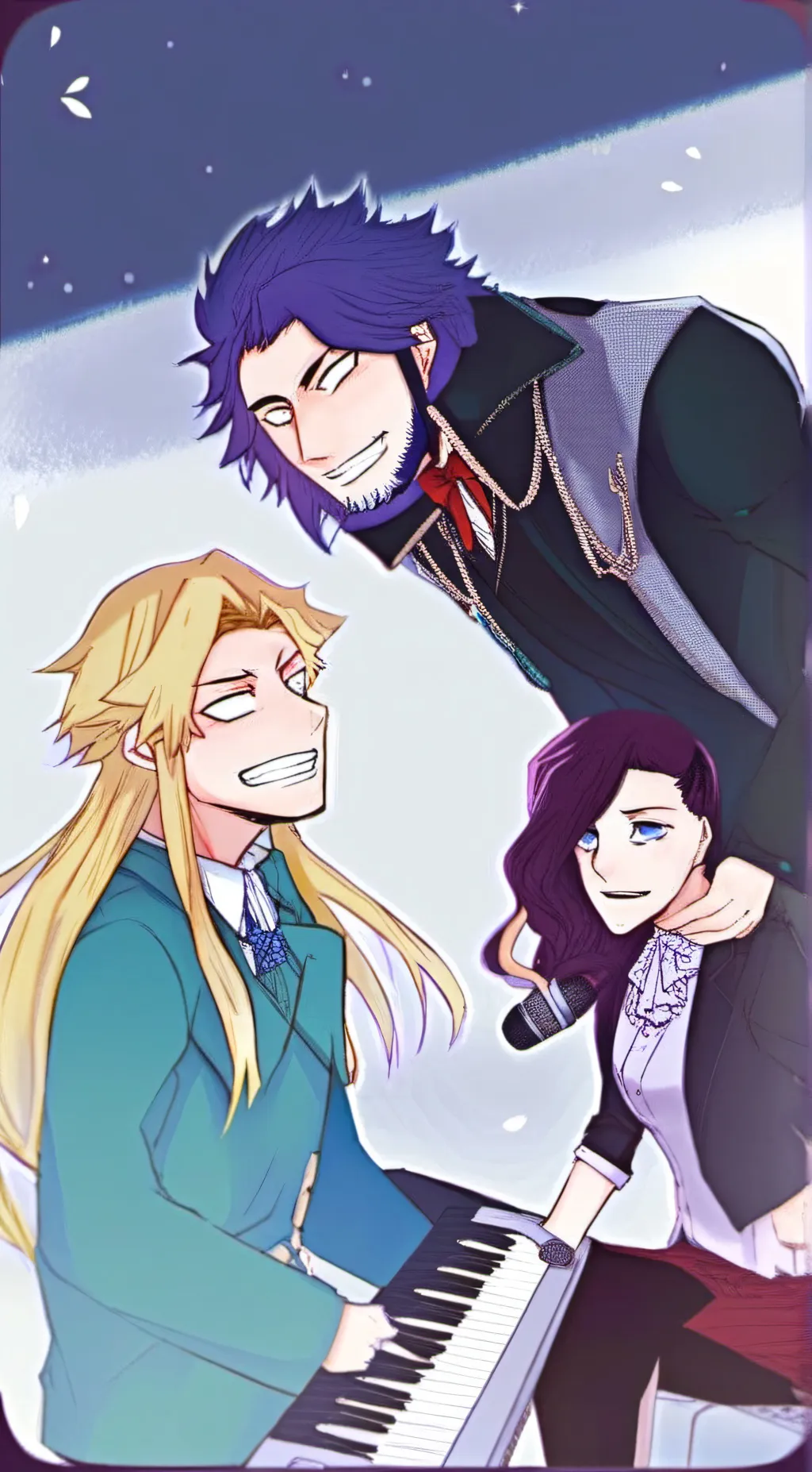 ai character: dadzawa and Mic background