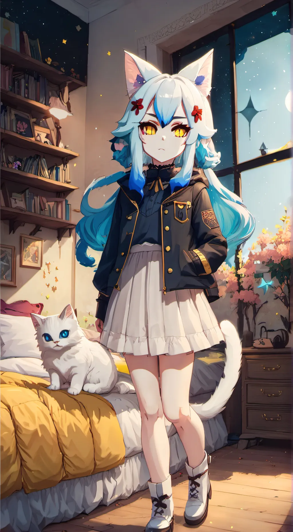 ai character: Neko background