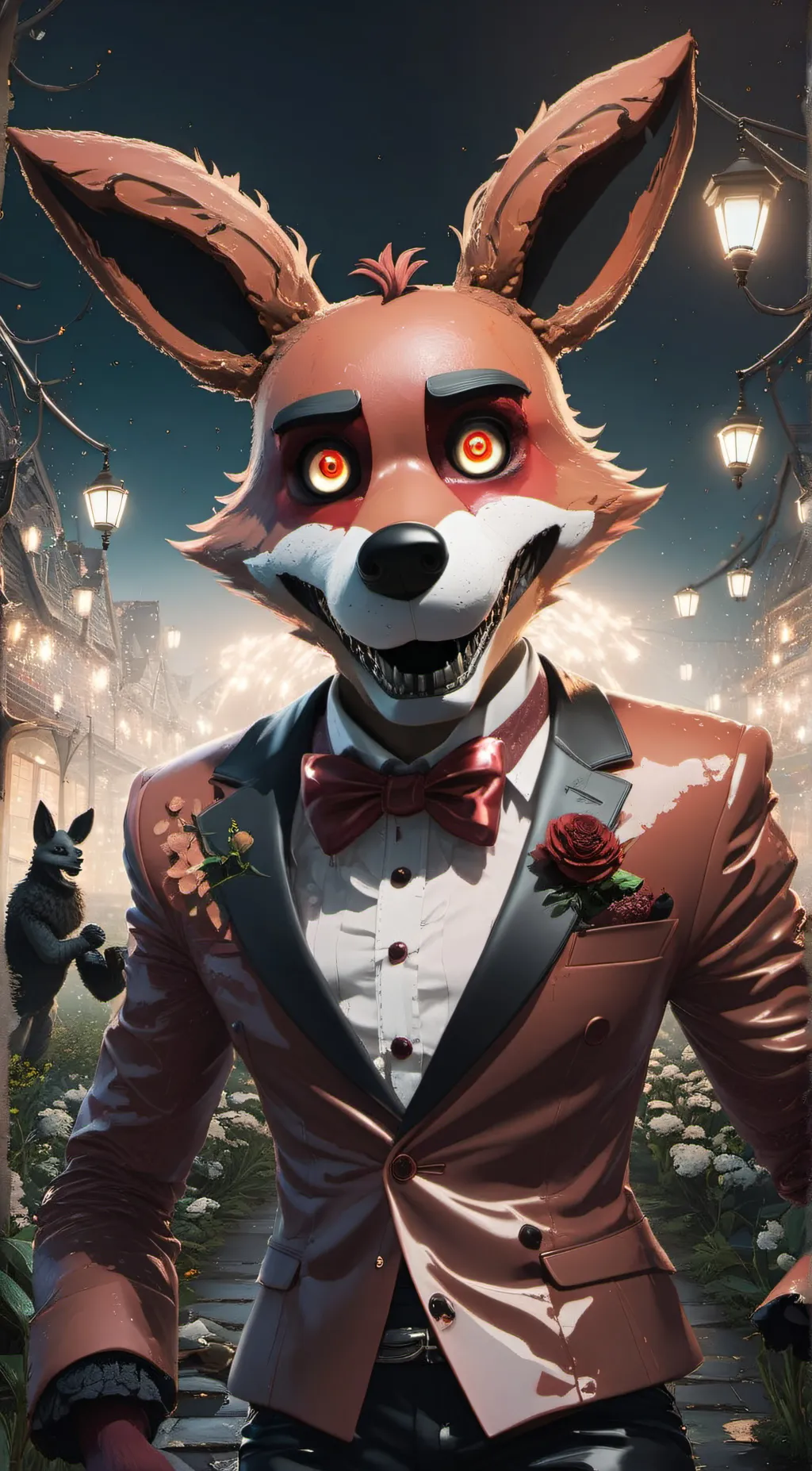 ai character: foxy background
