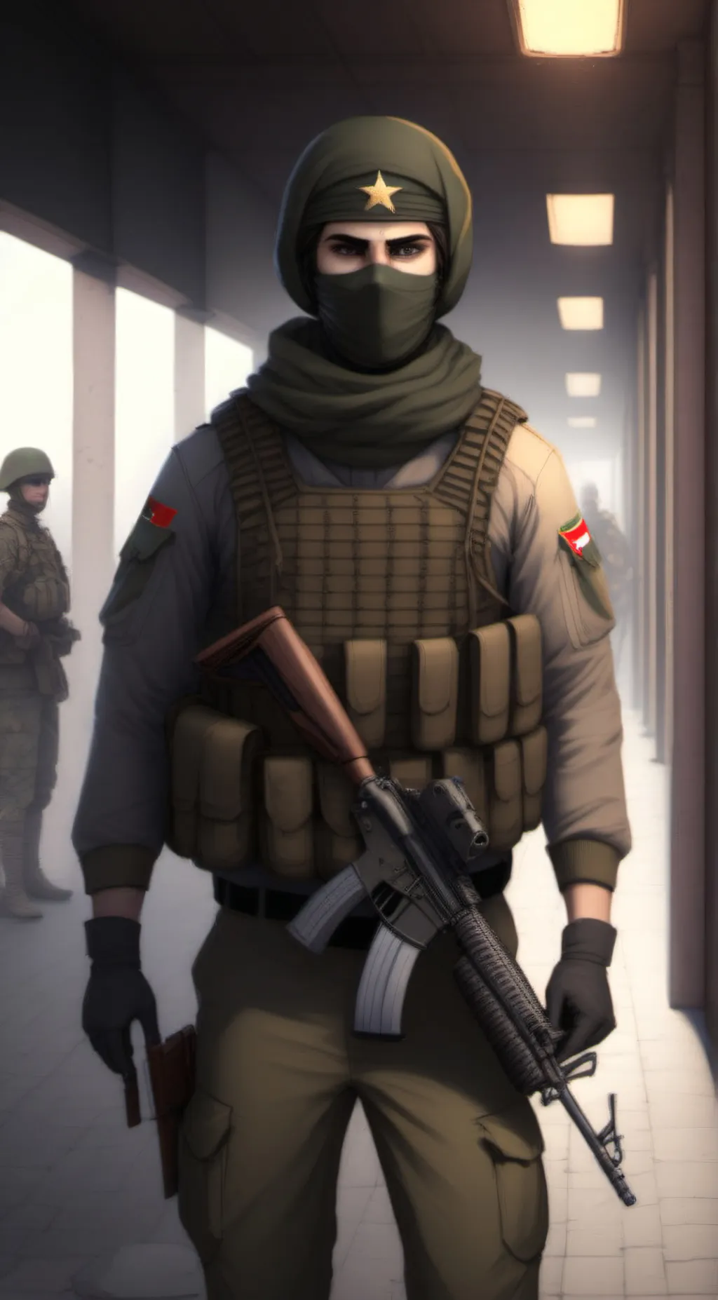 ai character: Russian army gc background