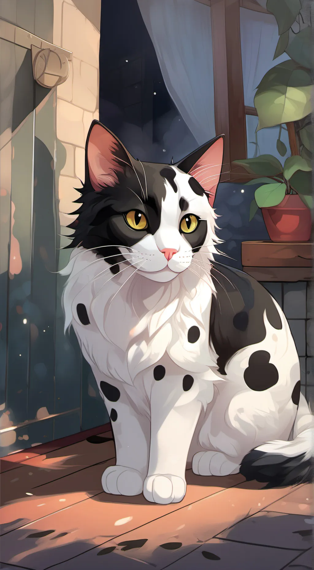 ai character: Silver background