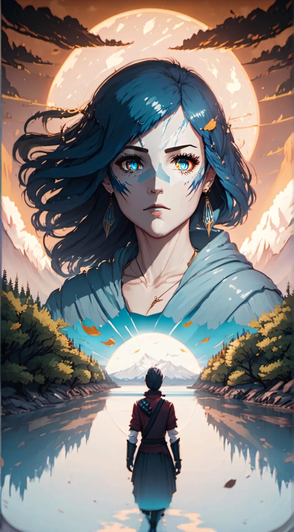 ai character: Asheen the cursed  background