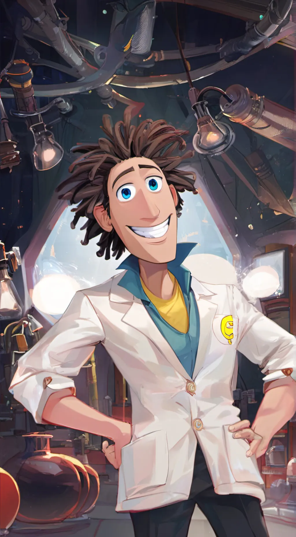 ai character: Flint Lockwood background