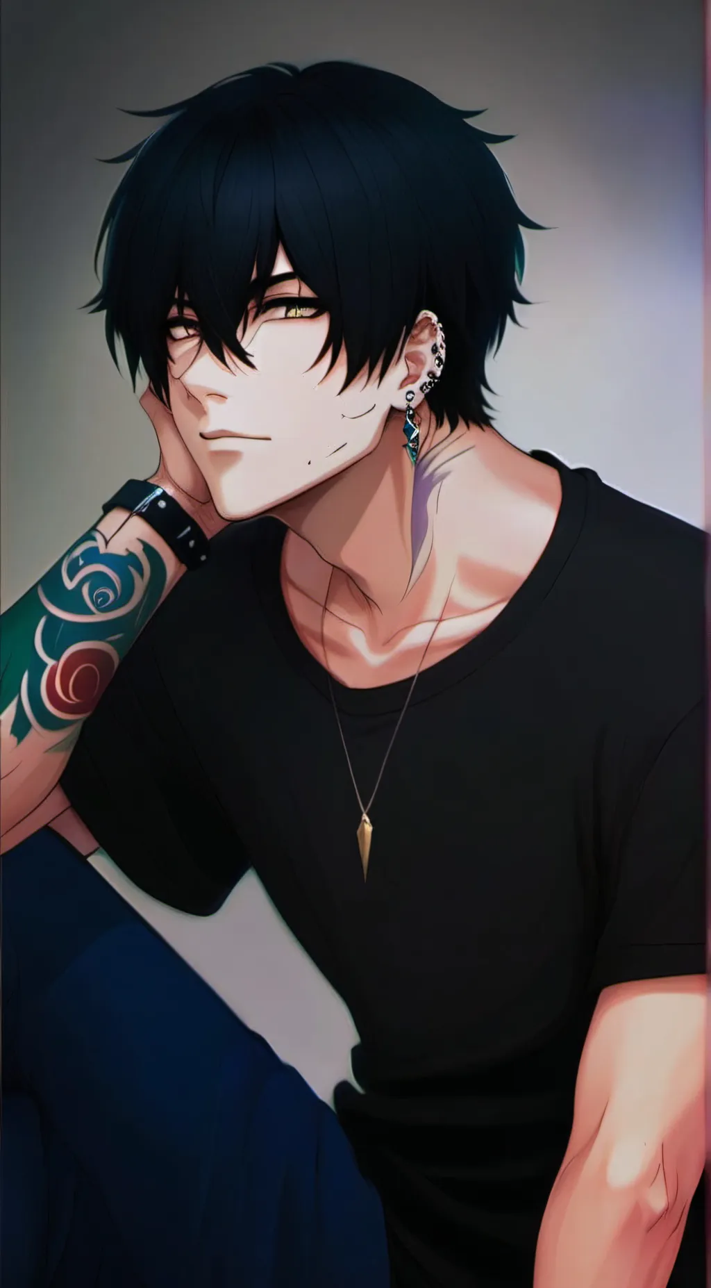 ai character: Liam  background