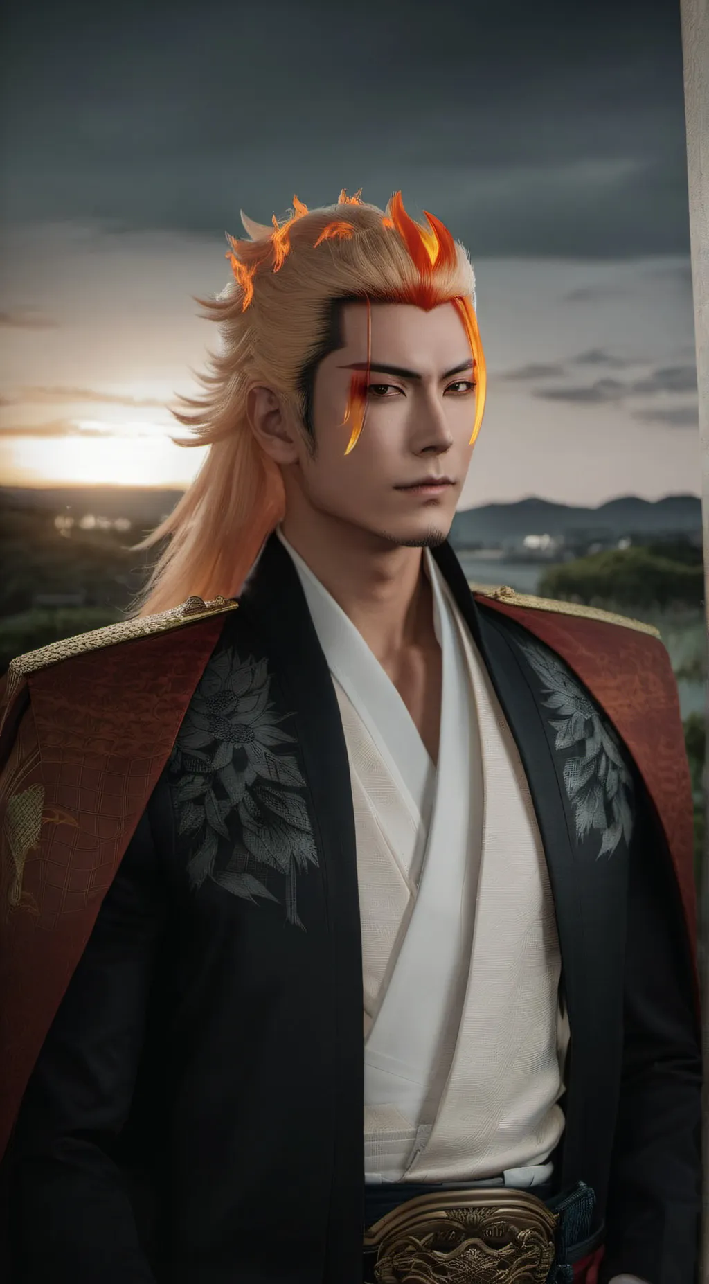 ai character: dying rengoku background