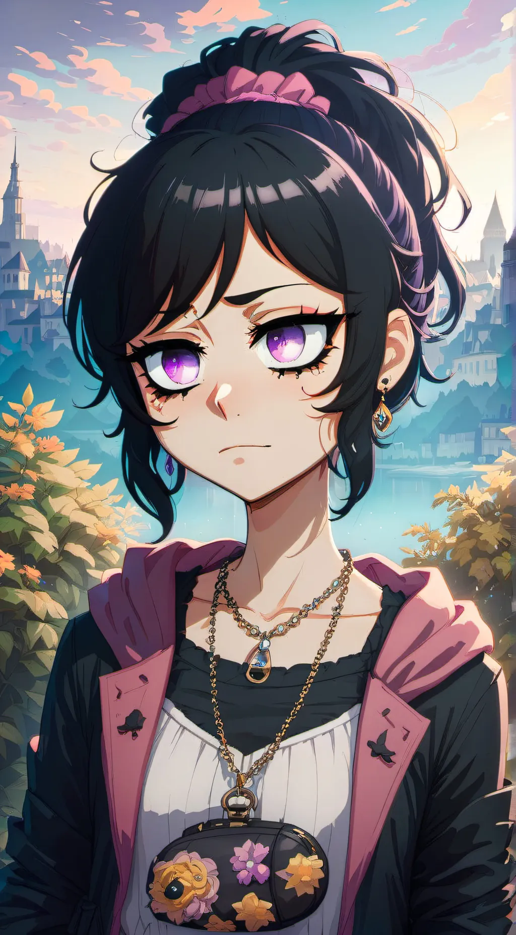 ai character: leyley/Ashley  background