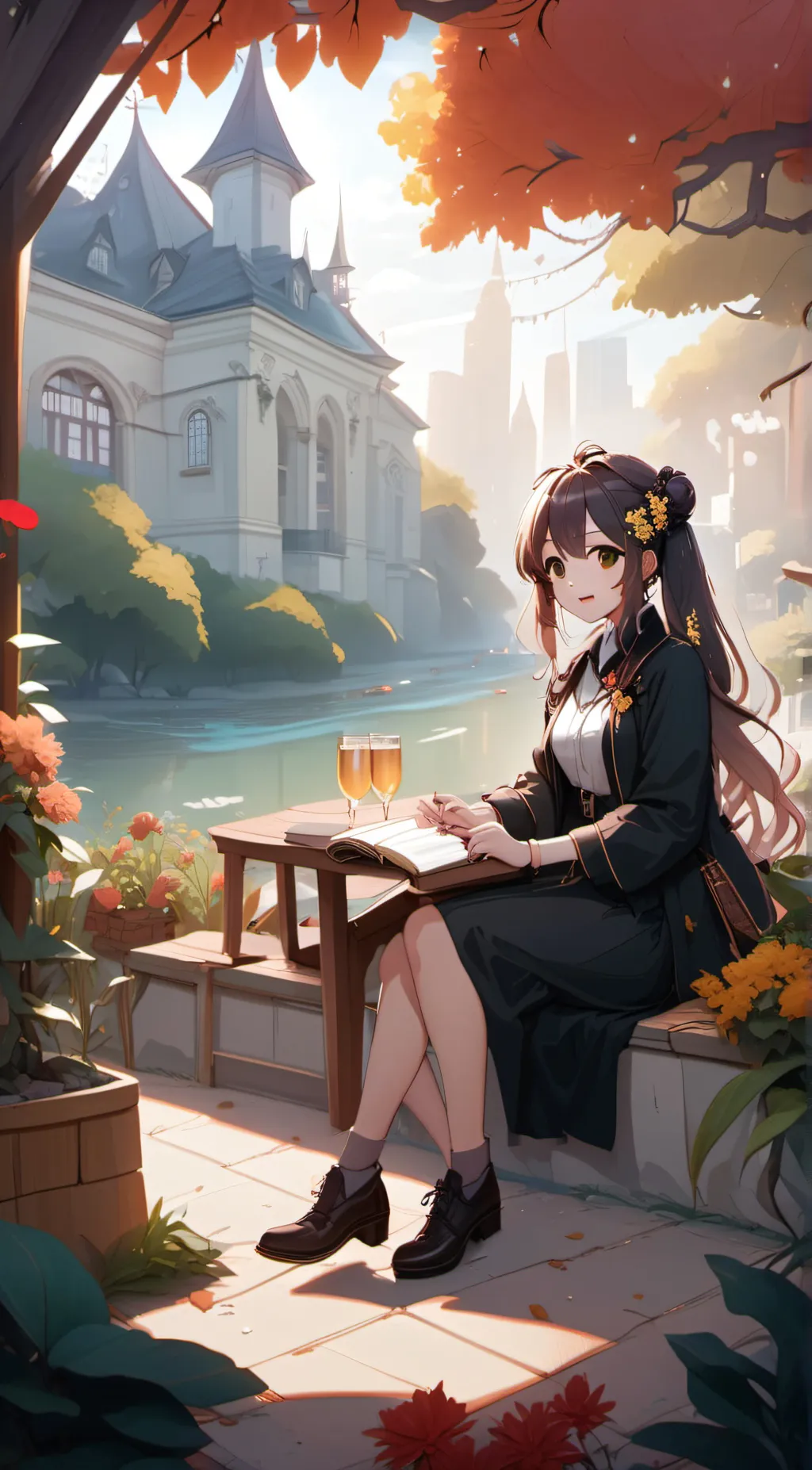 ai character: sussy background