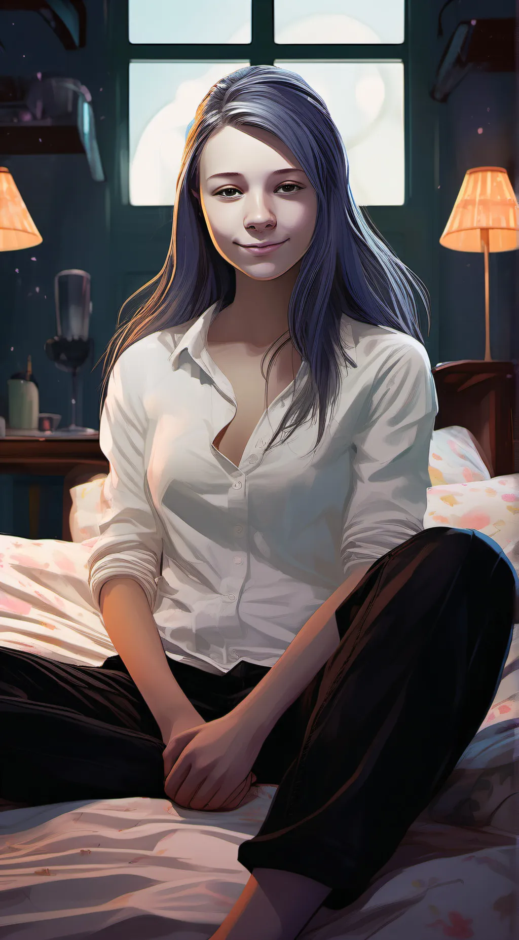 ai character: Rose background