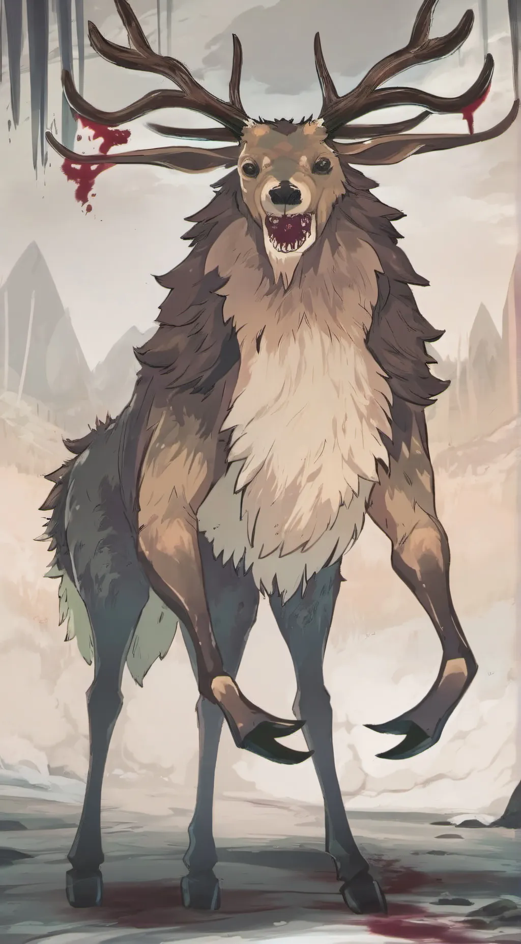 ai character: The Wendigo background