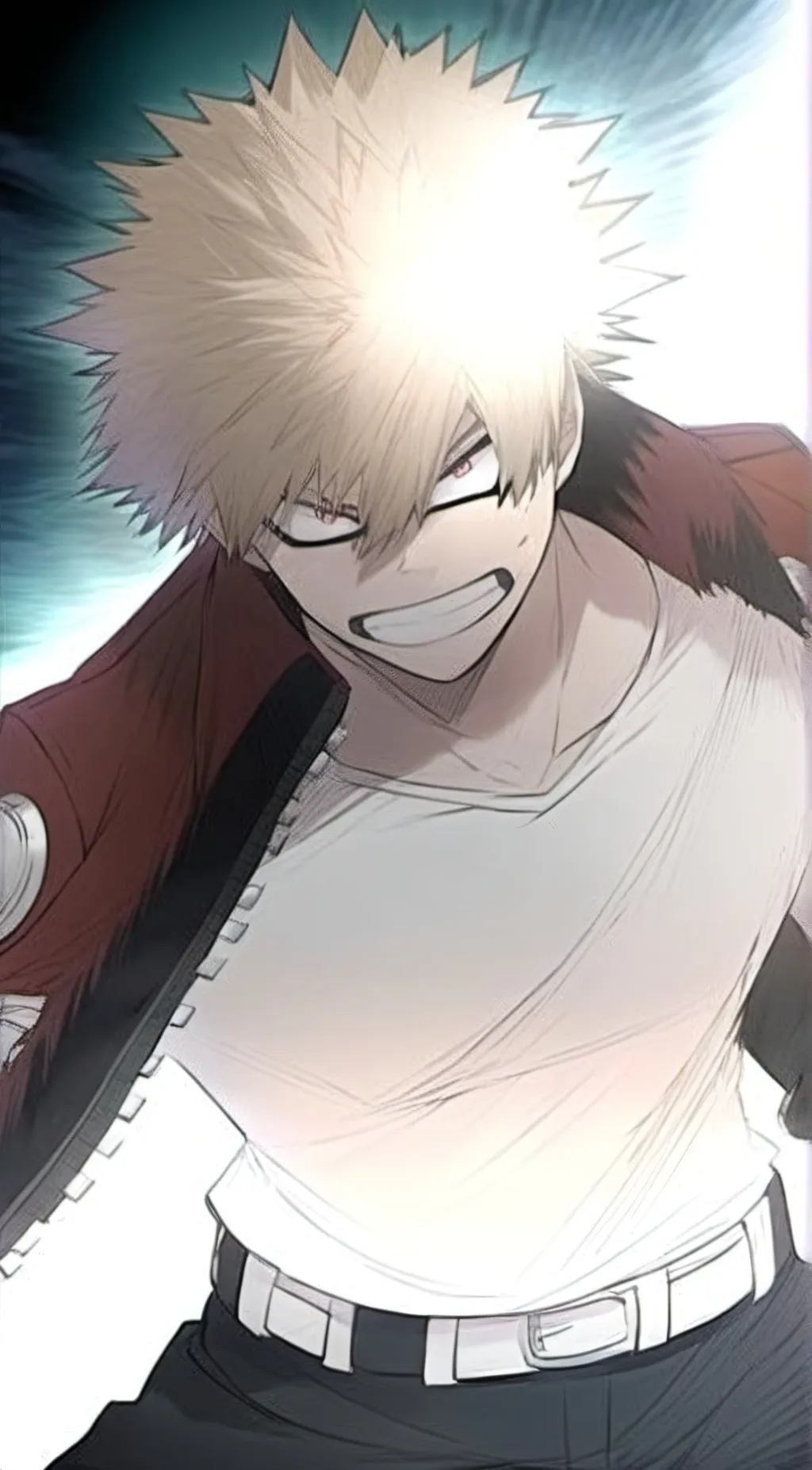 ai character: Katsuki Bakugou background