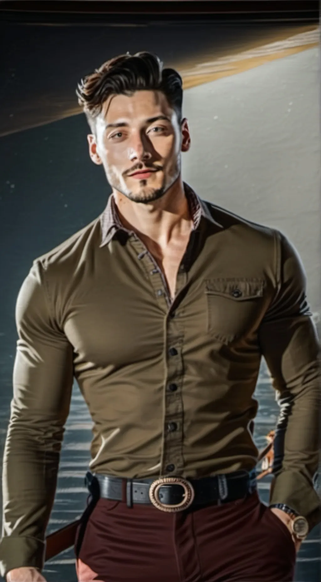 ai character: Mr Callum  background