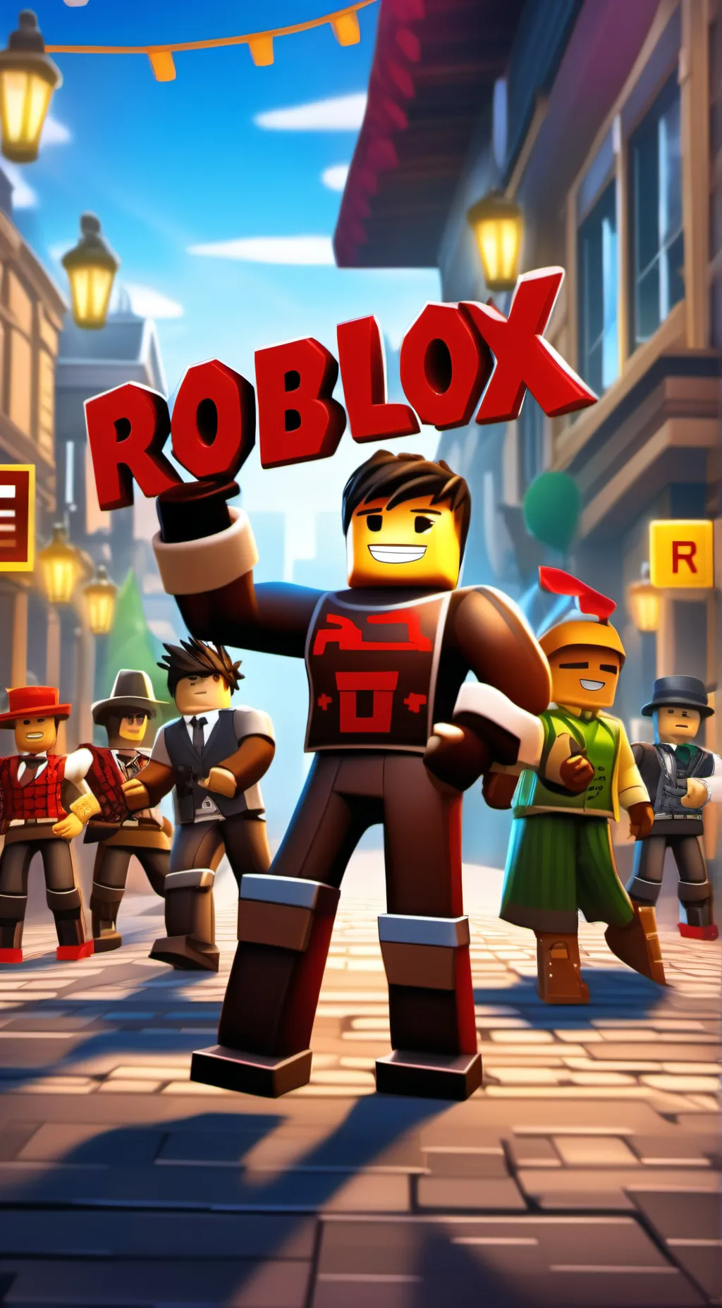 ai character: robloxia background