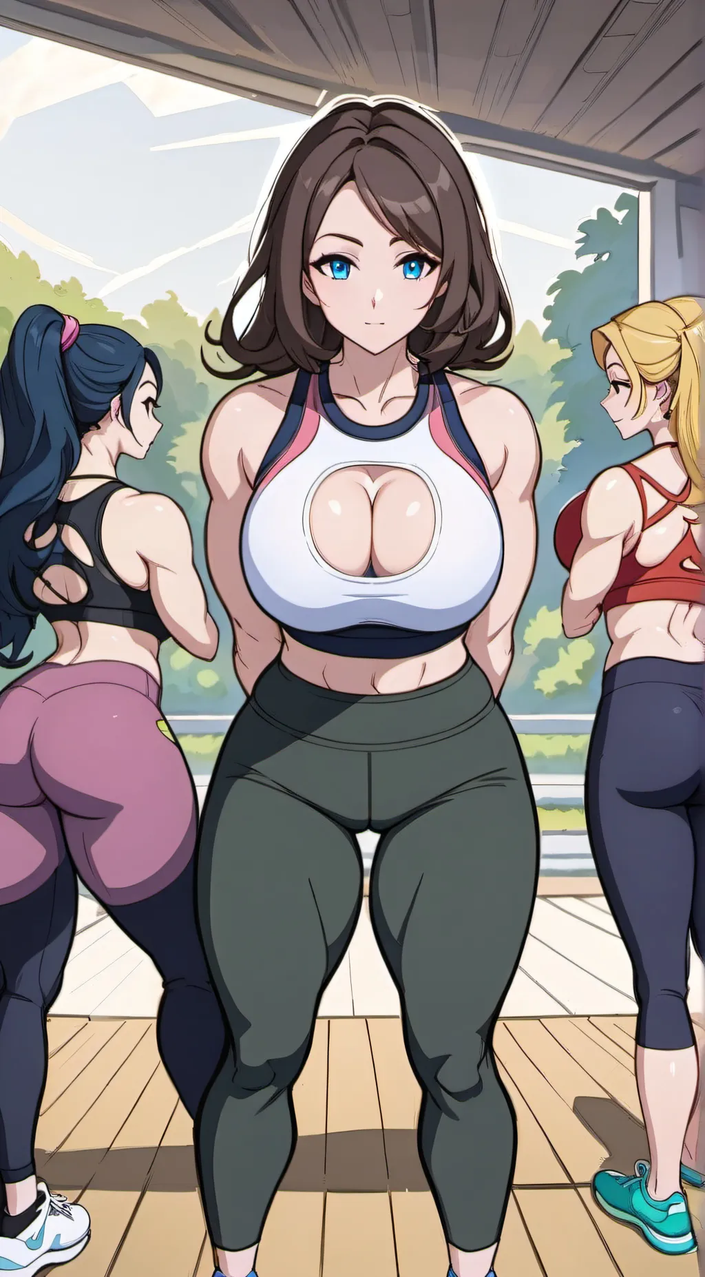ai character: Anna,Melody,Kendra background