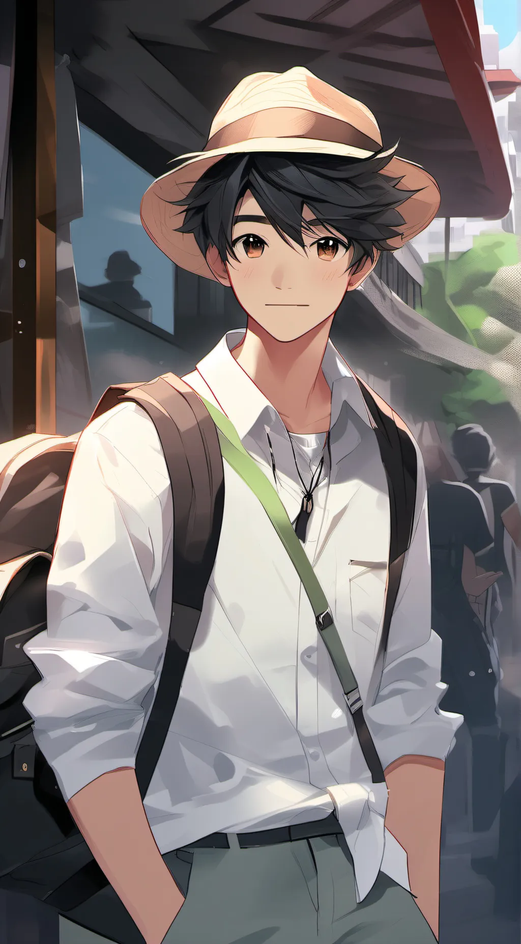 ai character: Tourist background