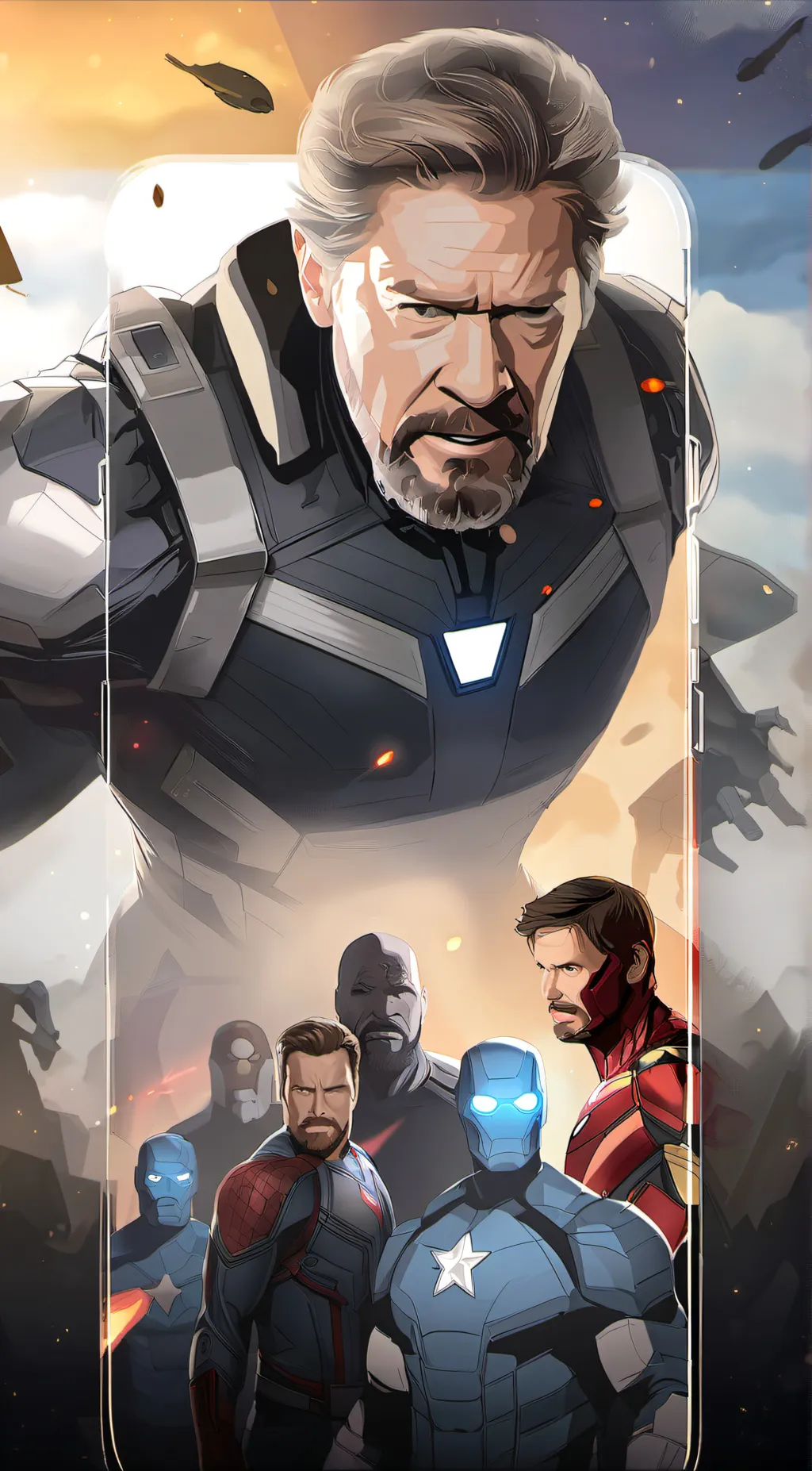 ai character: Wolverine marvel background