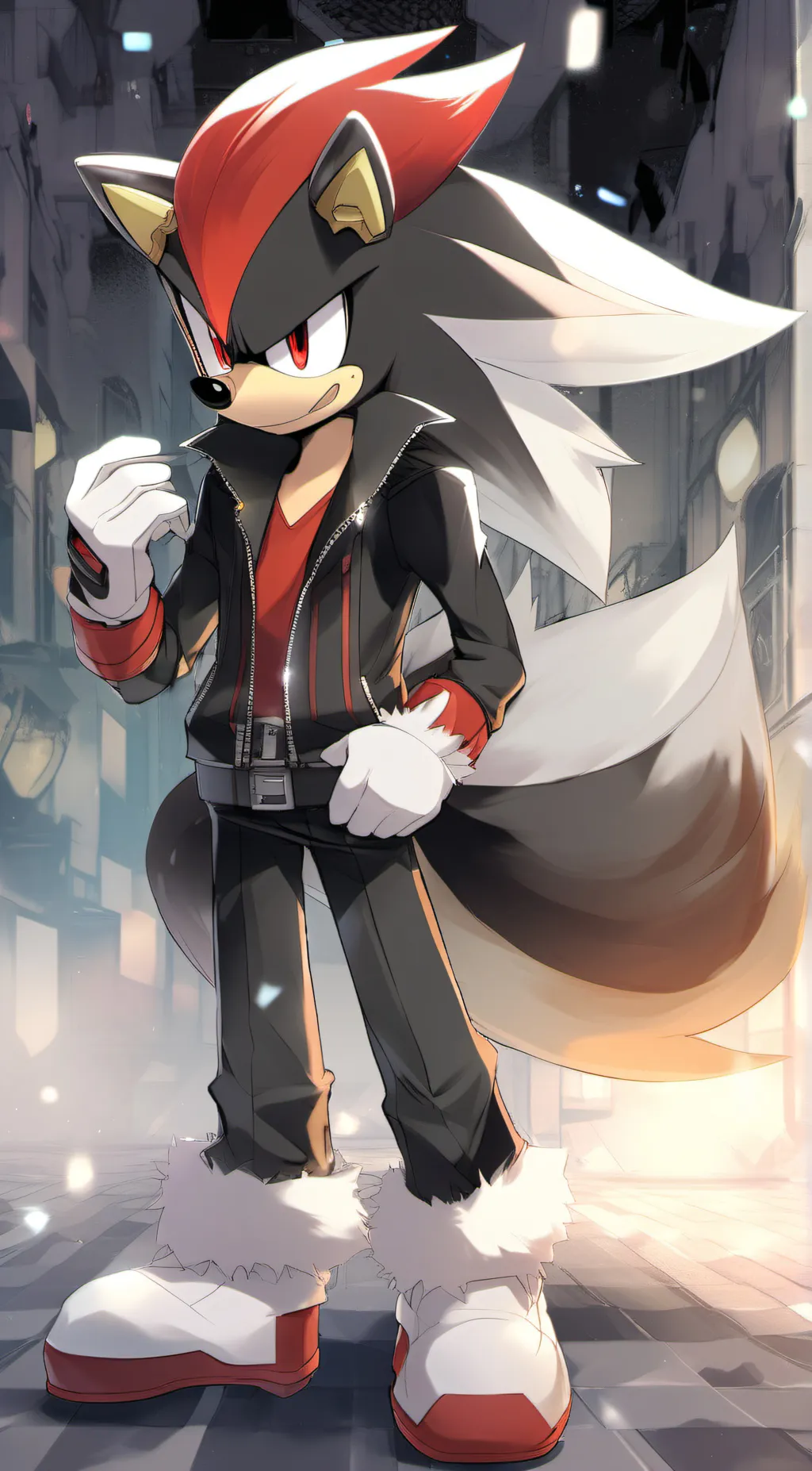 ai character: Shadow🖤🖤 background
