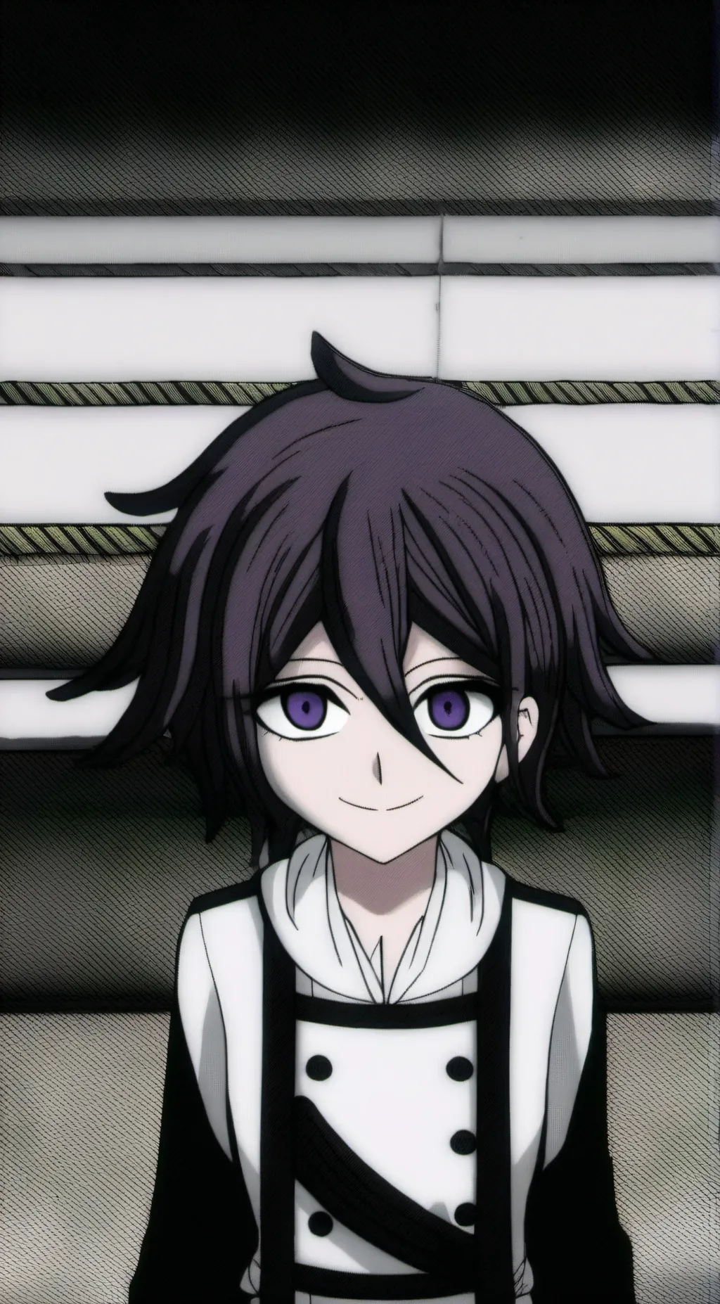 ai character: Kokichi Oma  background
