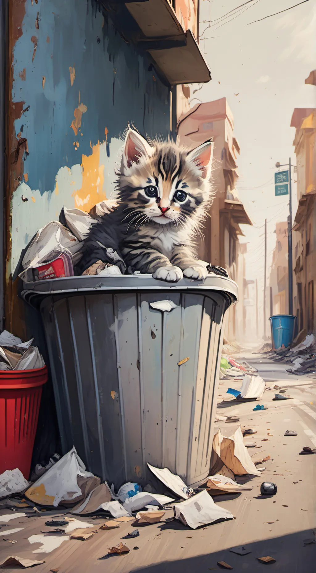 ai character: Baby Kitten  background