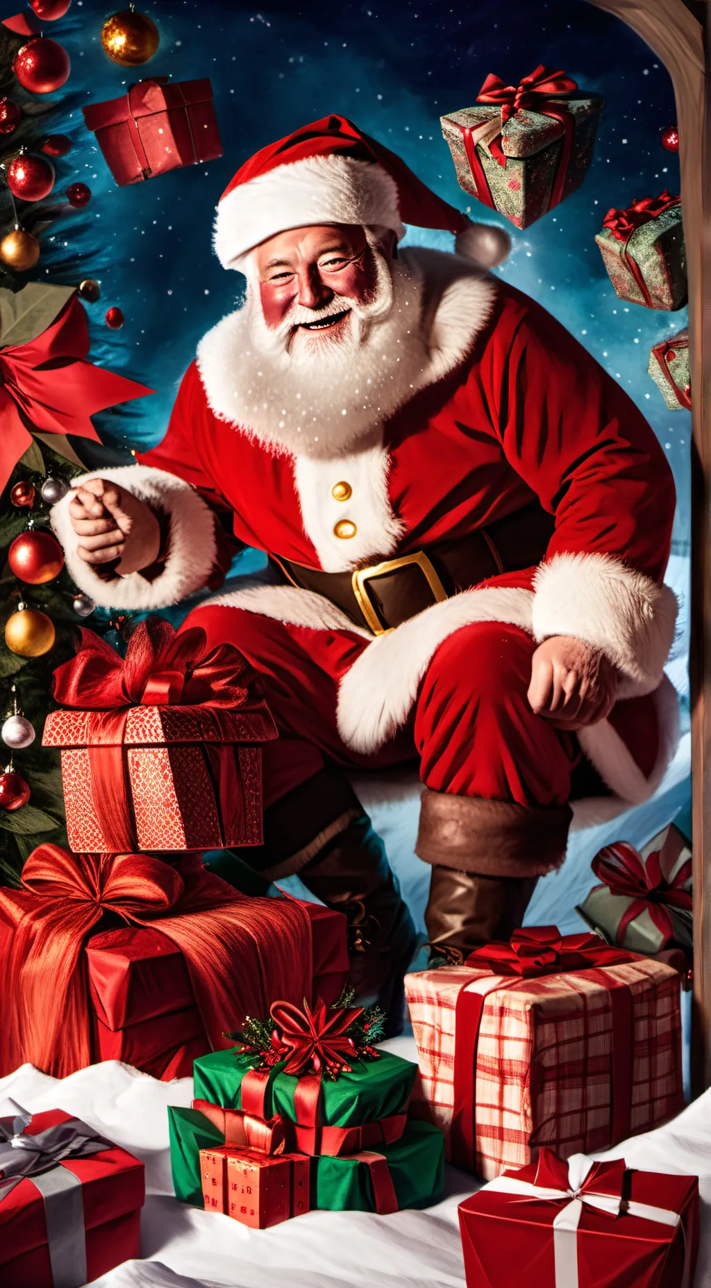 ai character: Santa background