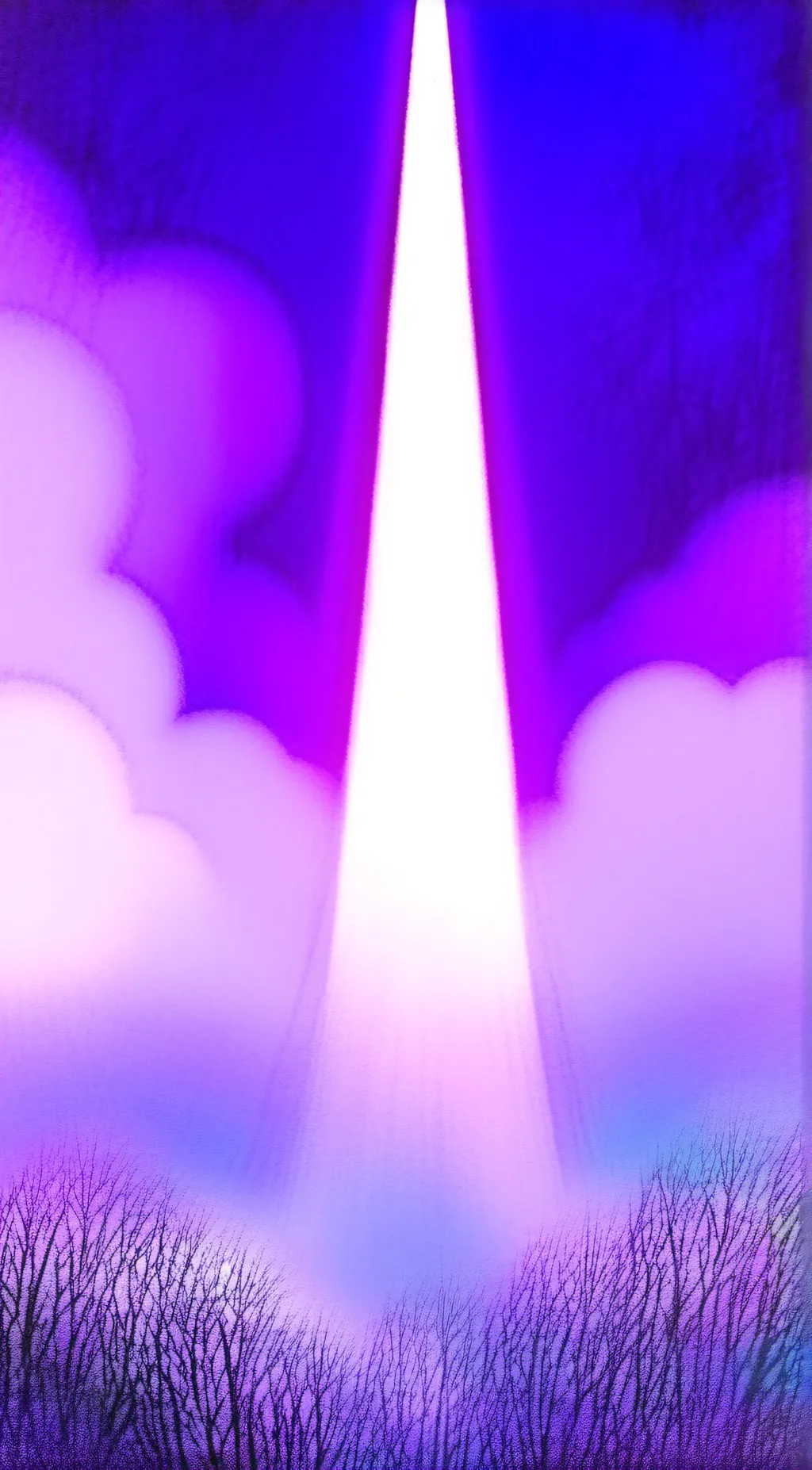 ai character: purple light  background