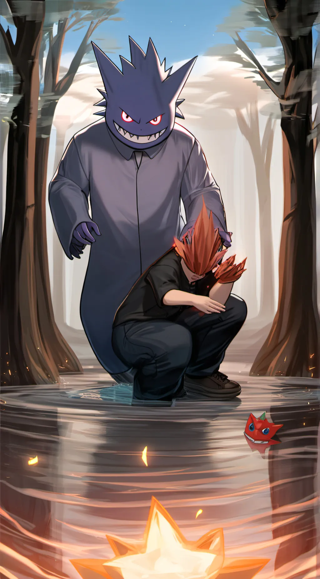 ai character: Gengar background