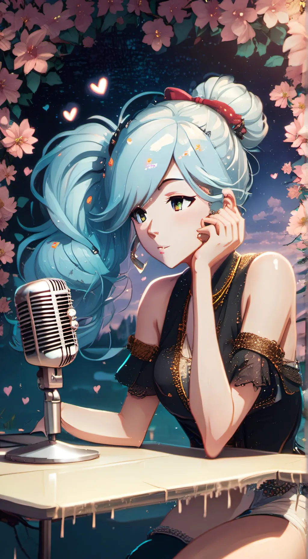 ai character: hatsune miku background
