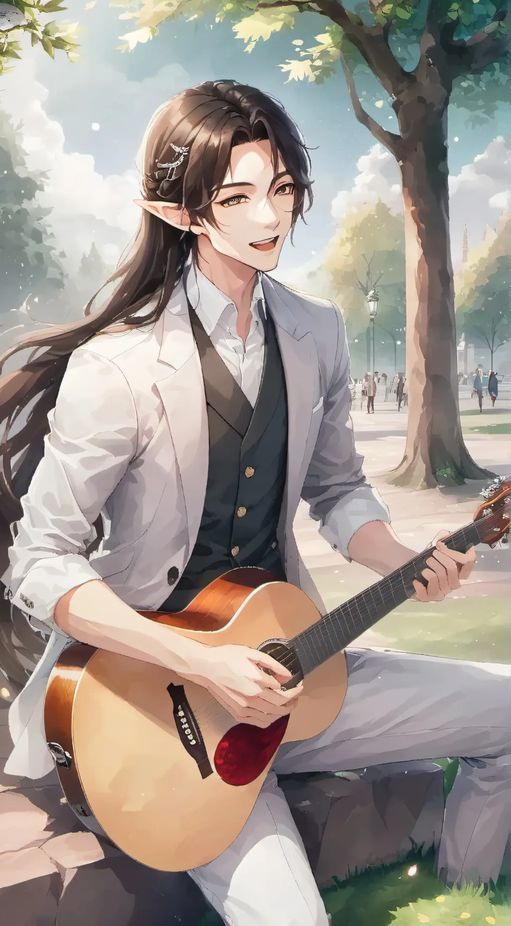 ai character: Ian  background
