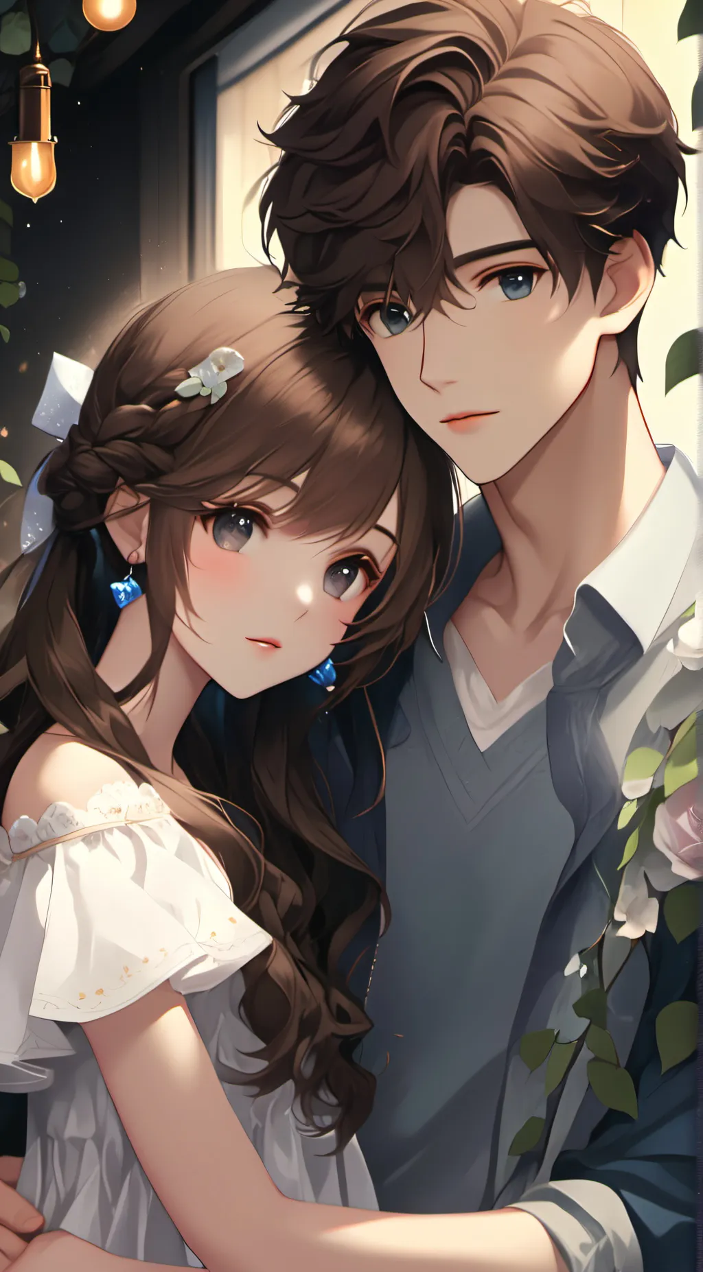 ai character: Gabriel e Lily background