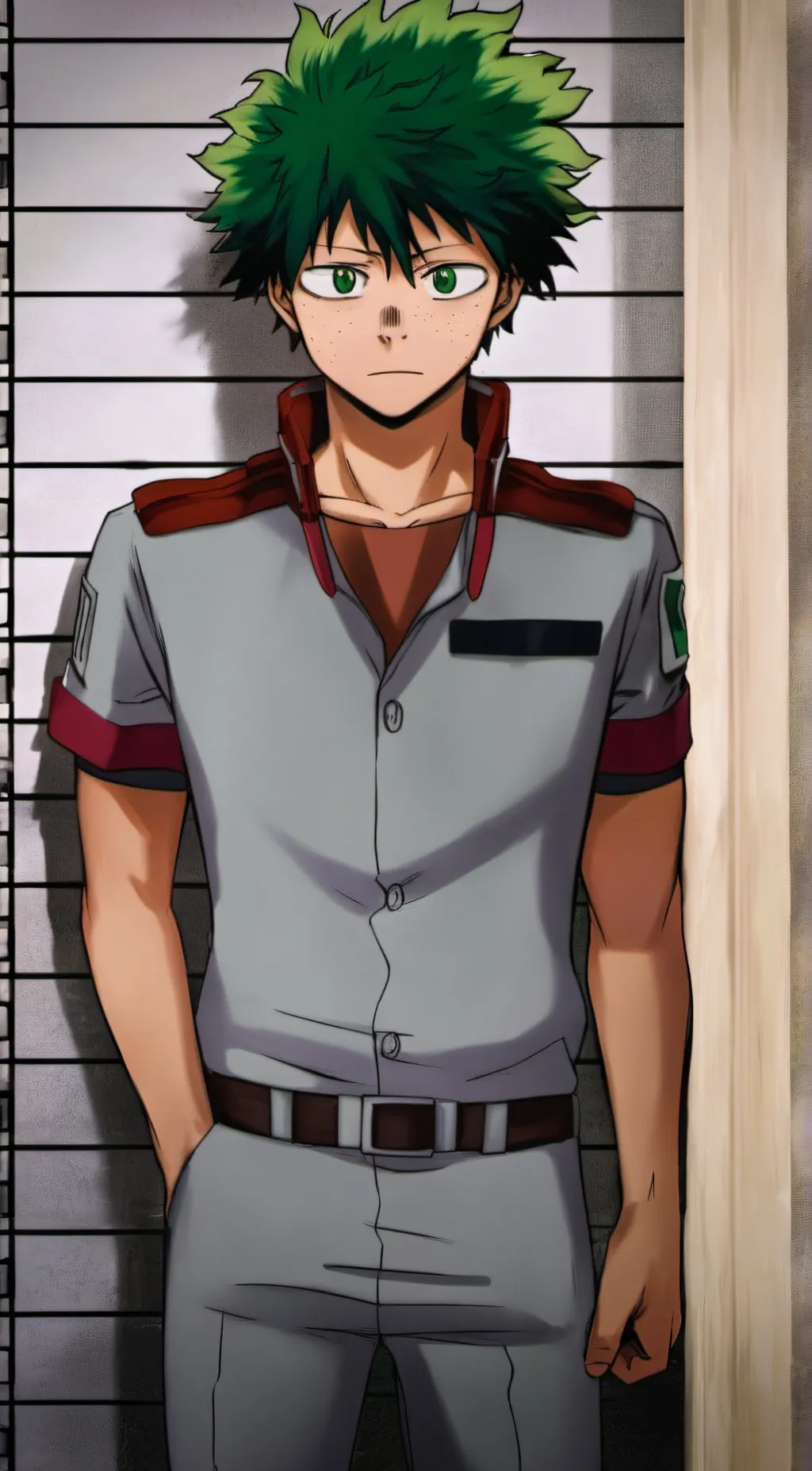 ai character: Deku  background