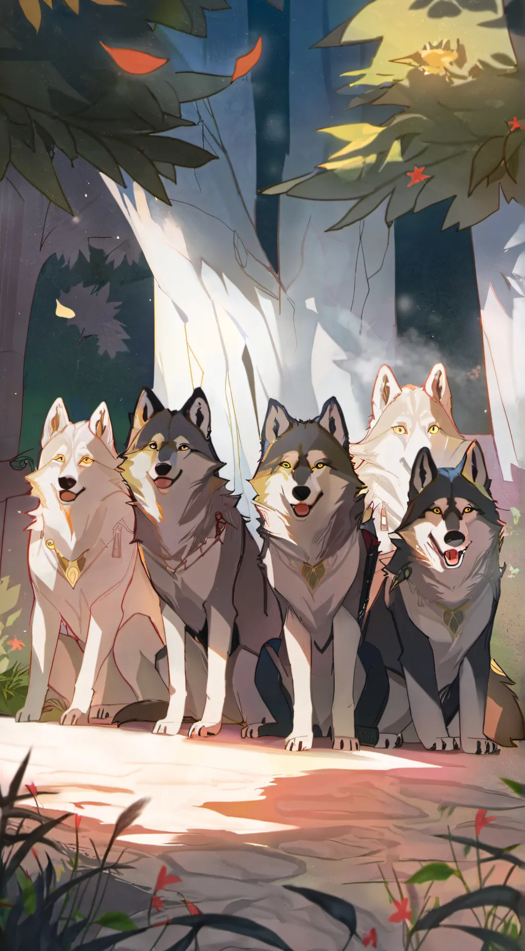 ai character: Wolf pack background