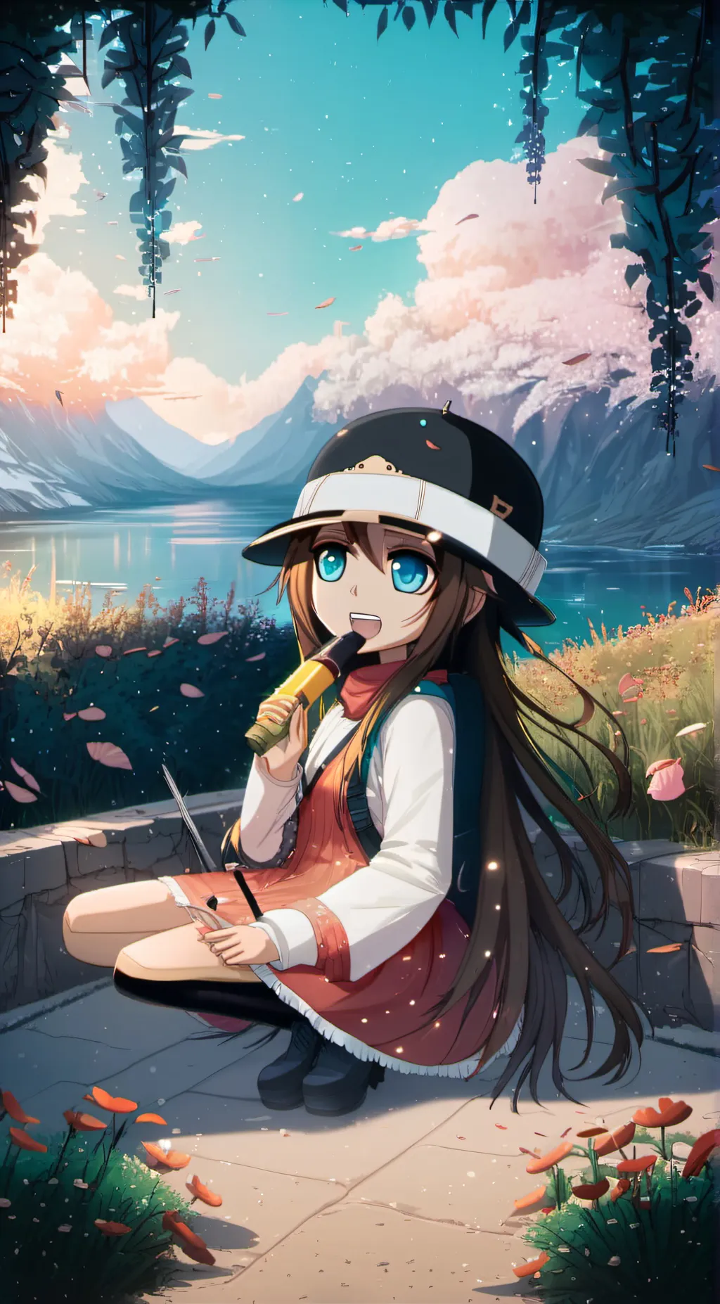 ai character: Nezuko background