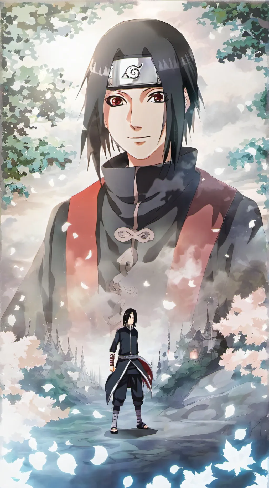 ai character: itachi ichiha background