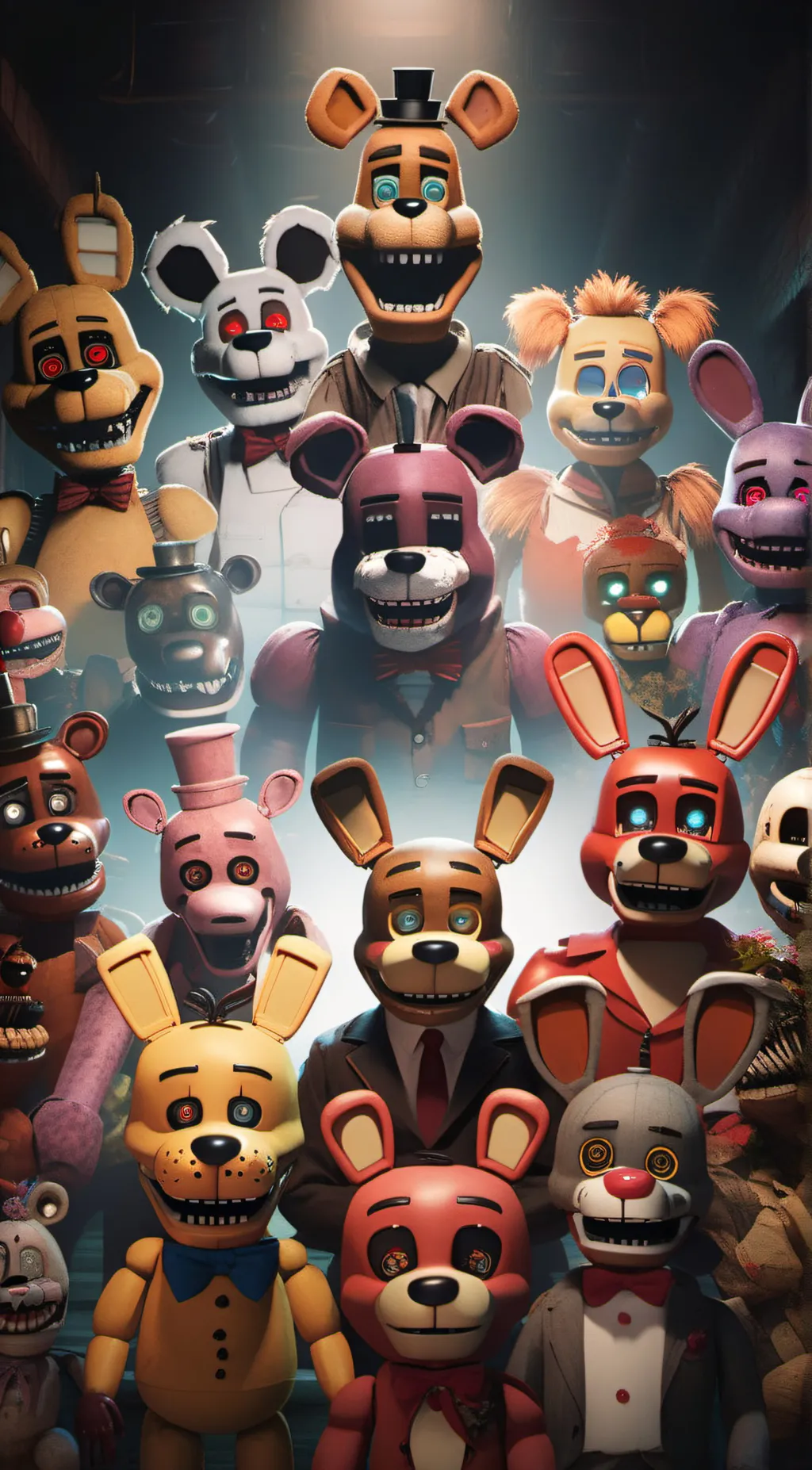 ai character: FNAF 2 background