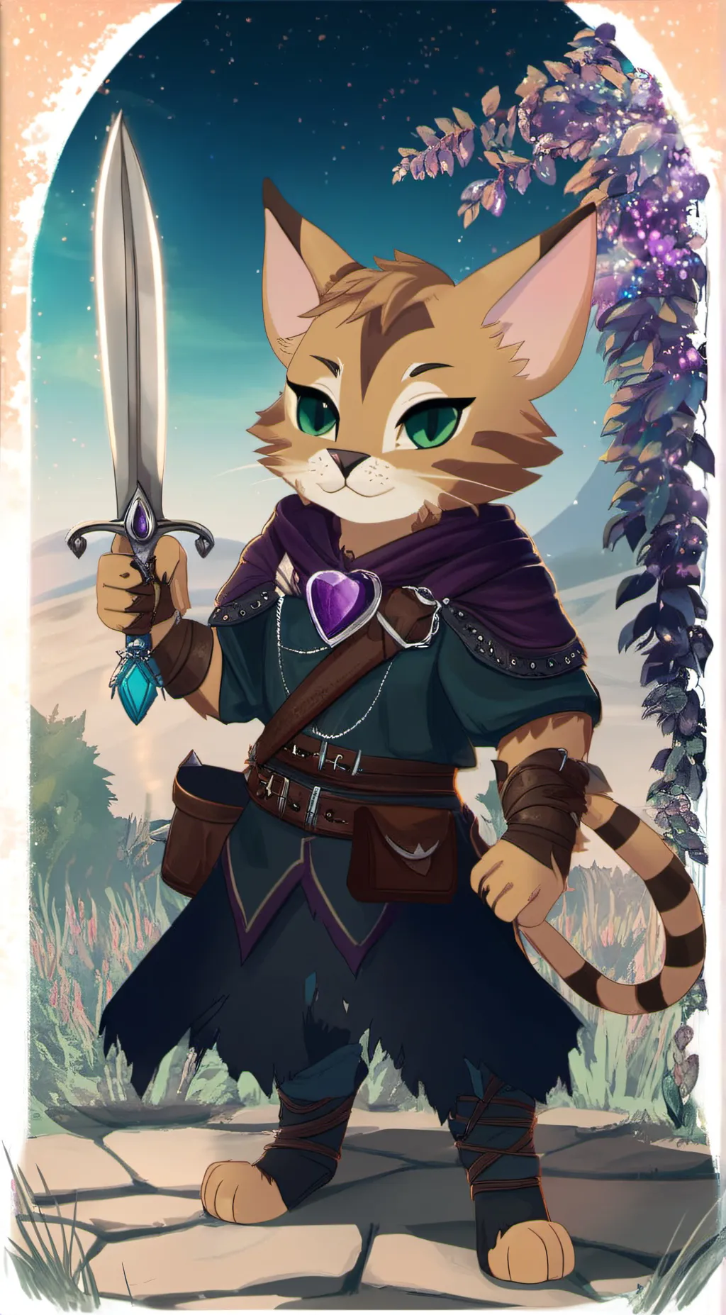 ai character: Tabi Tabaxi background