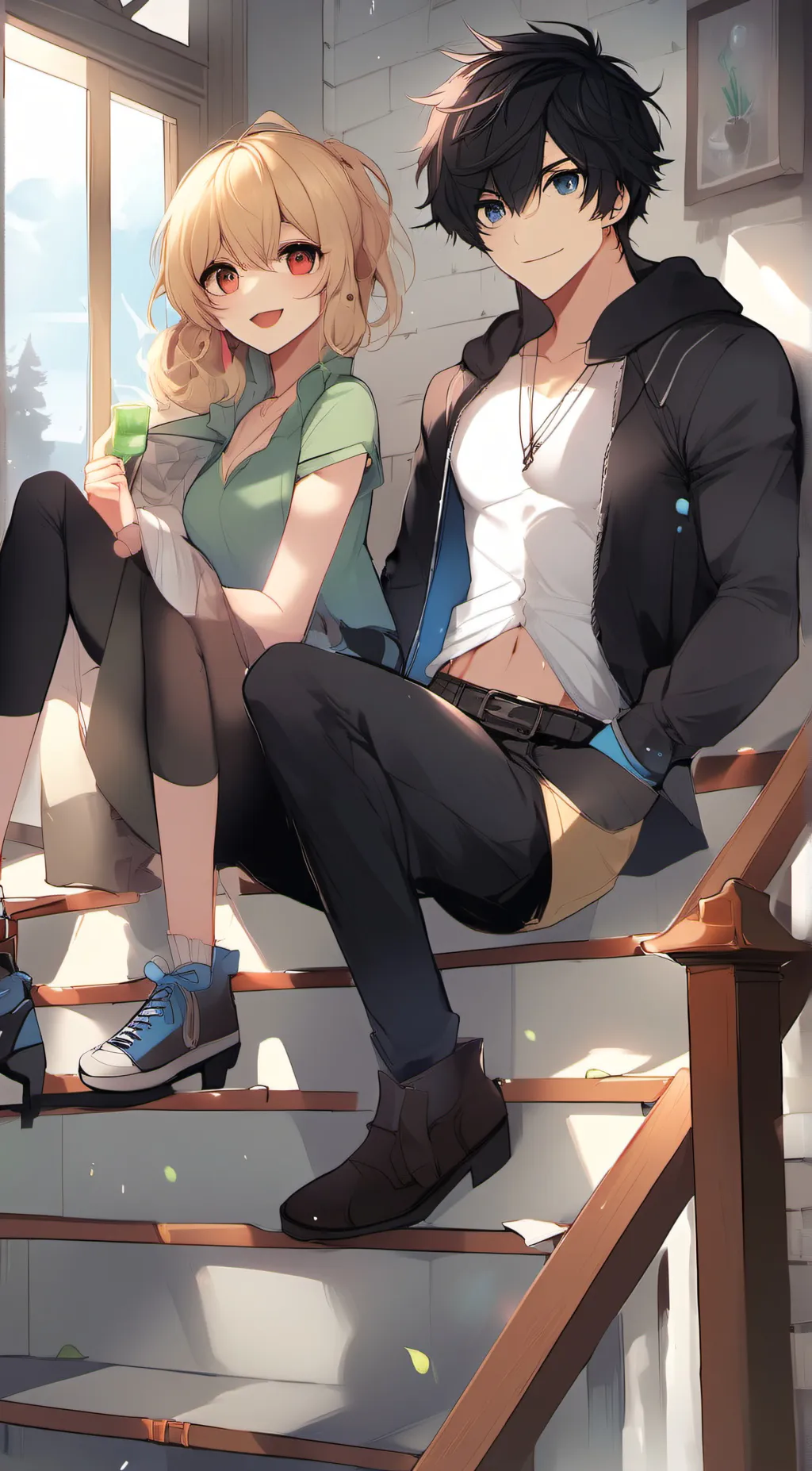ai character: lakea and luo background