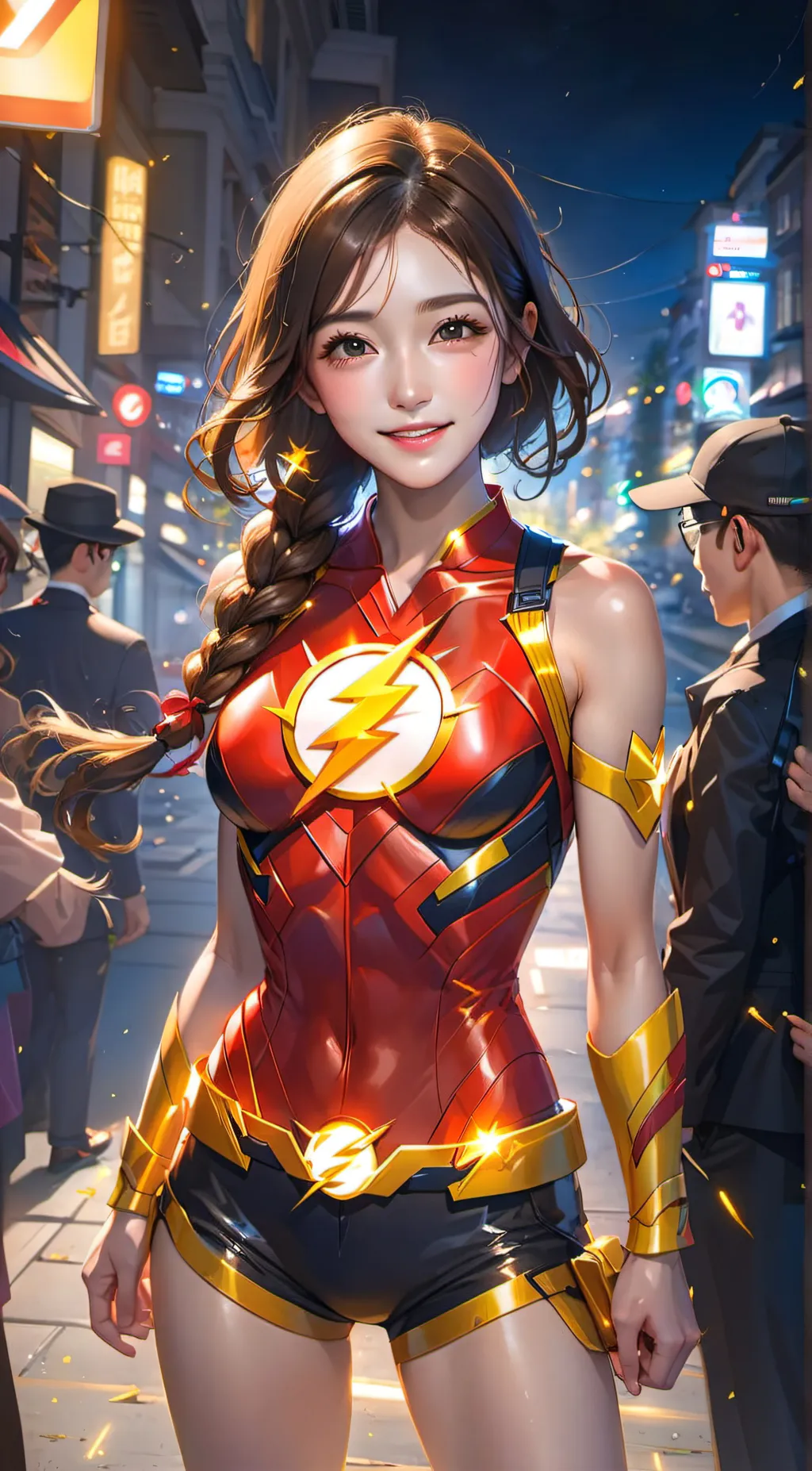 ai character: Flash girl Lexa background