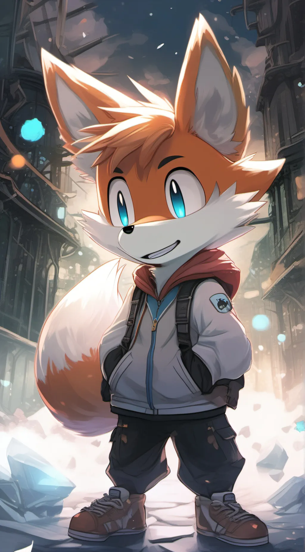 ai character: TailsFNF  background