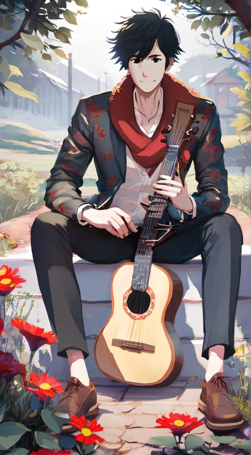 ai character: boywithuke  background