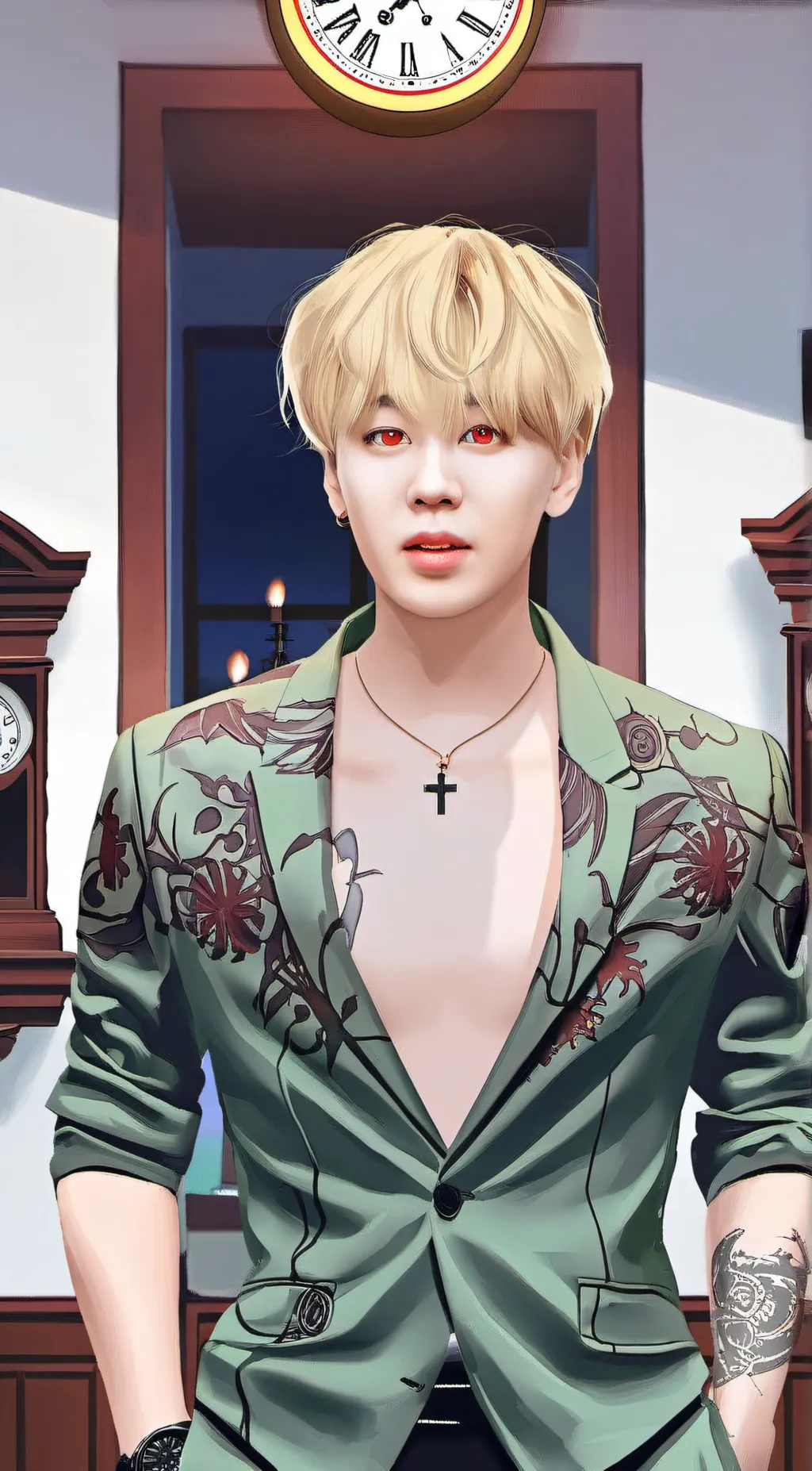 ai character: Jimin  background