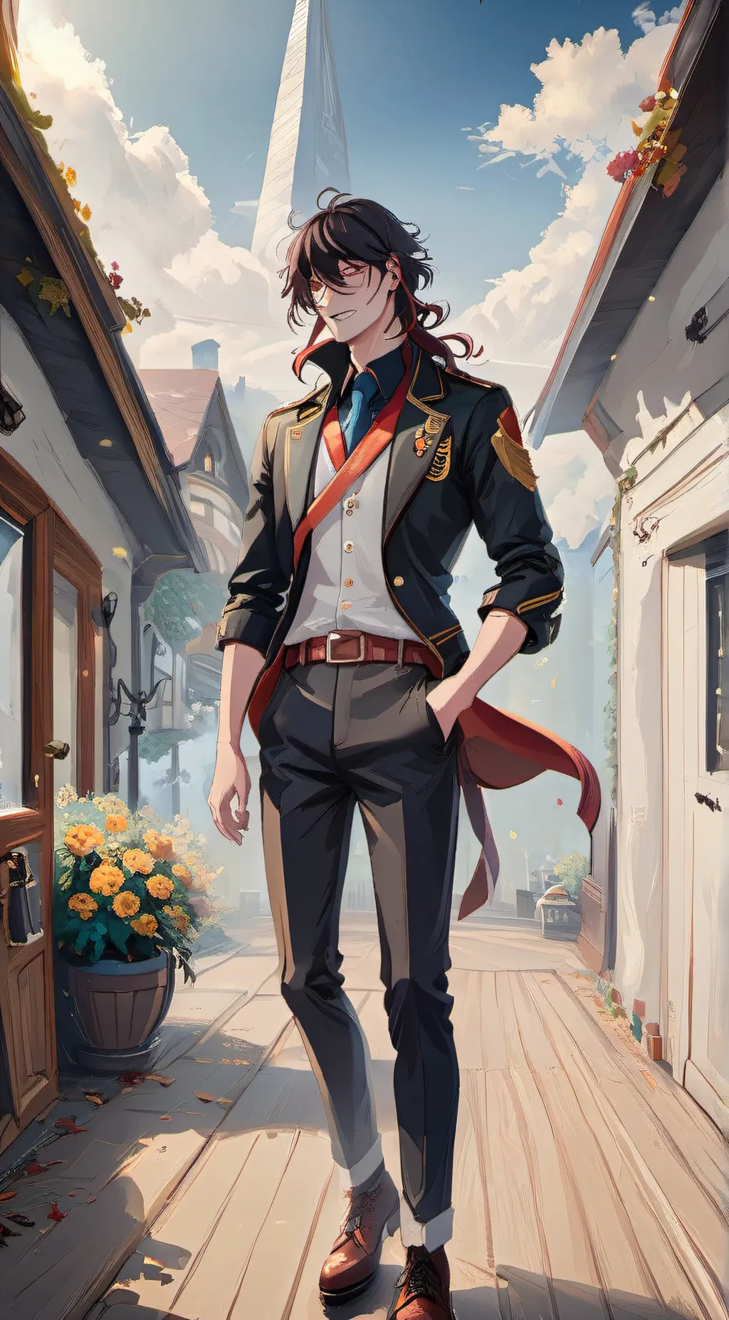 ai character: vox akuma background