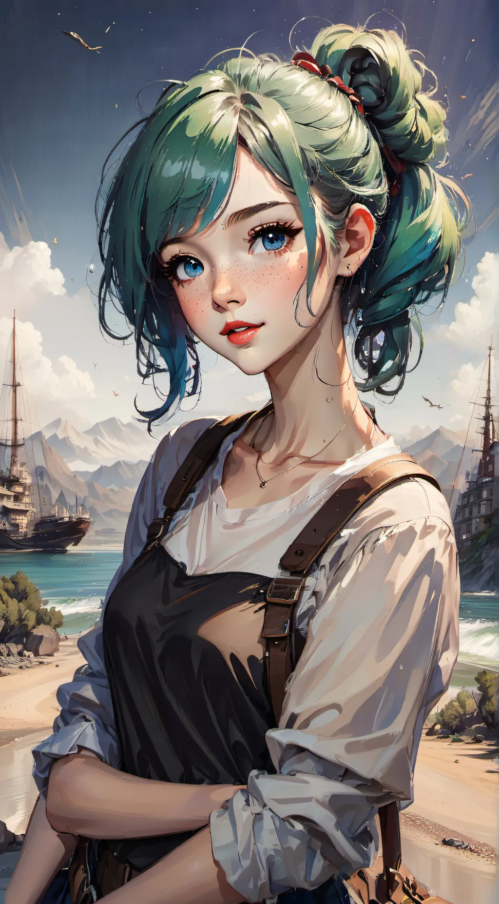 ai character: izzy background