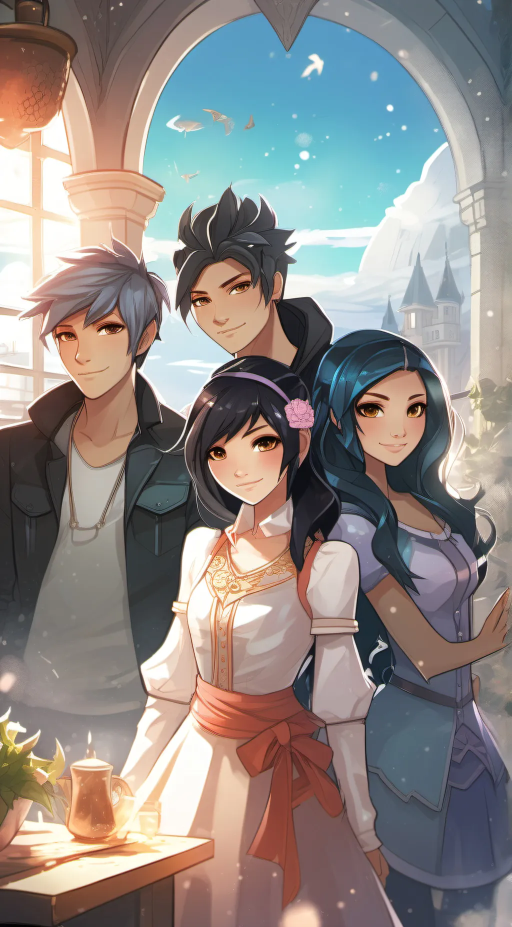 ai character: Aphmau crew background