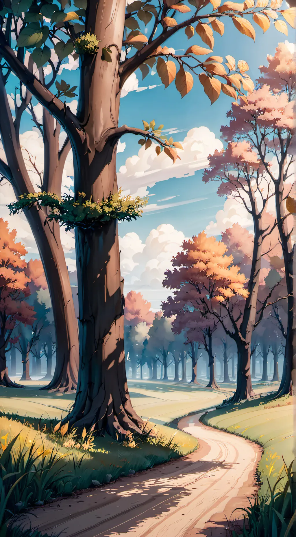 ai character: Grass background