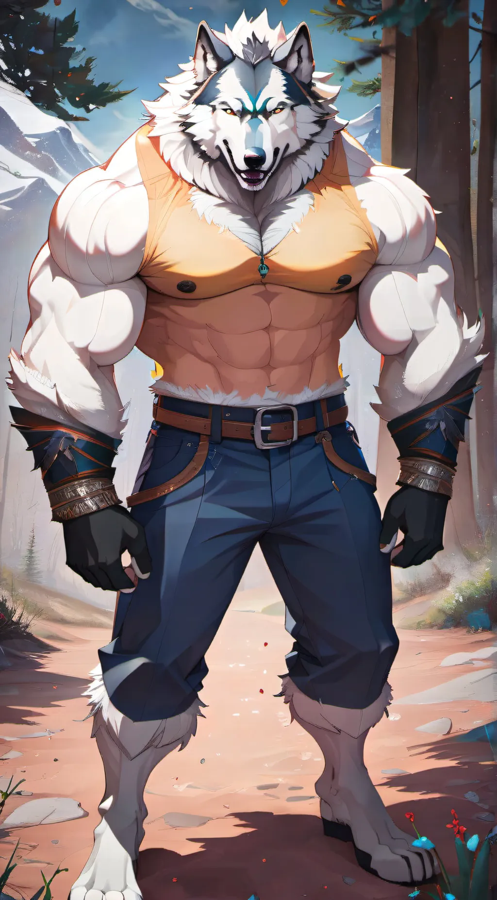 ai character: Alpha male background