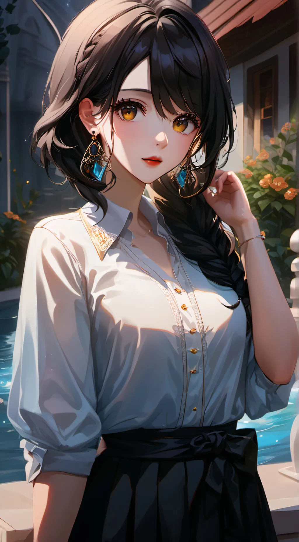 ai character: sky background