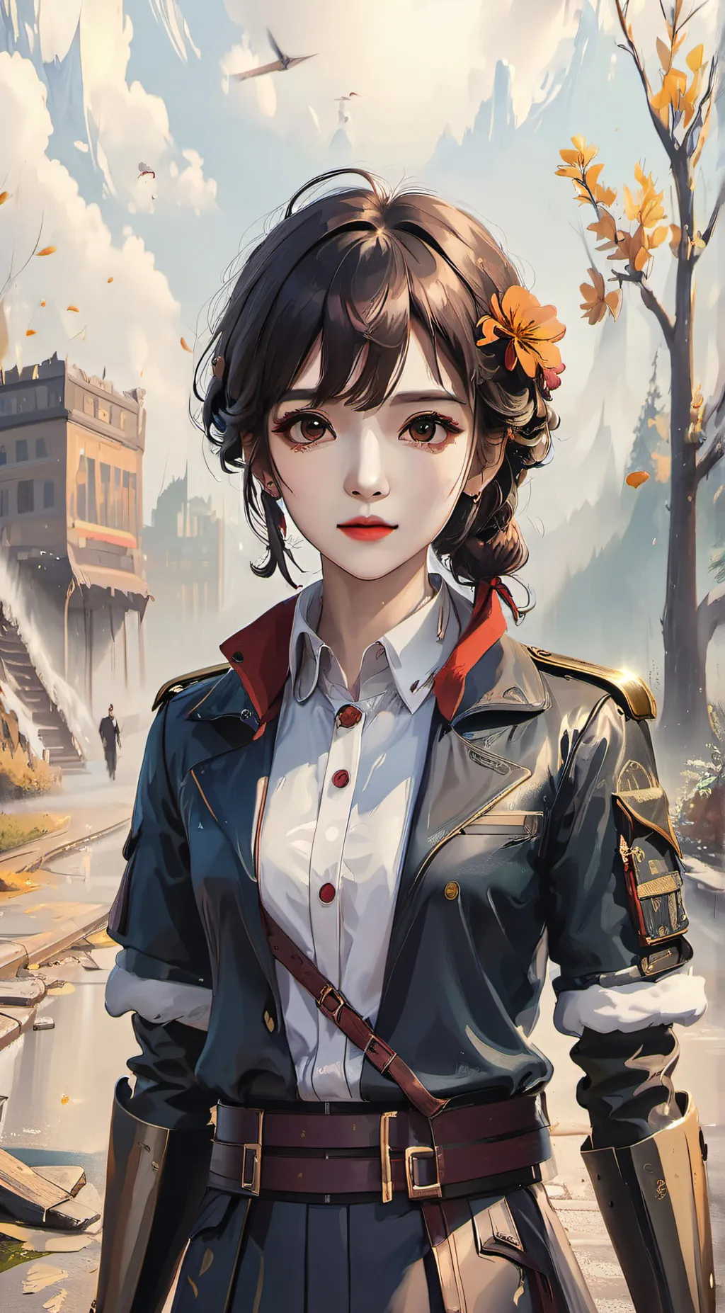ai character: katie  background