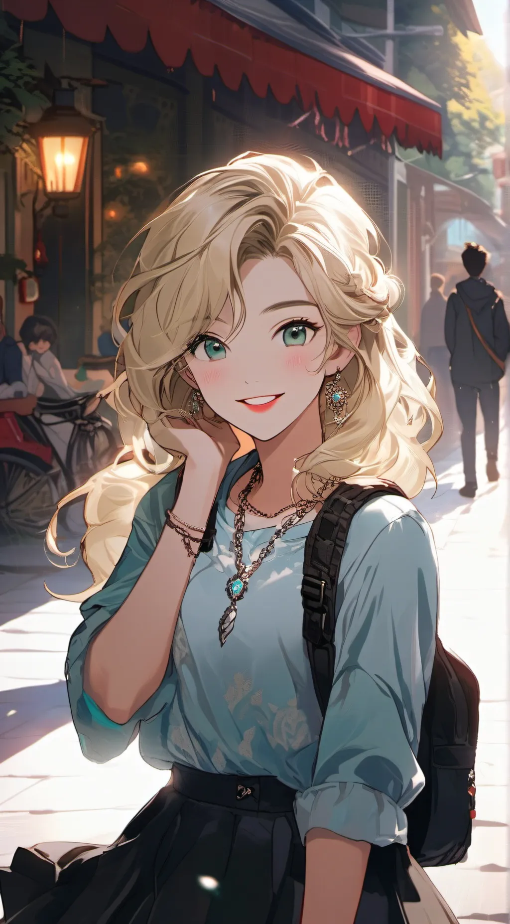 ai character: Crystal  background