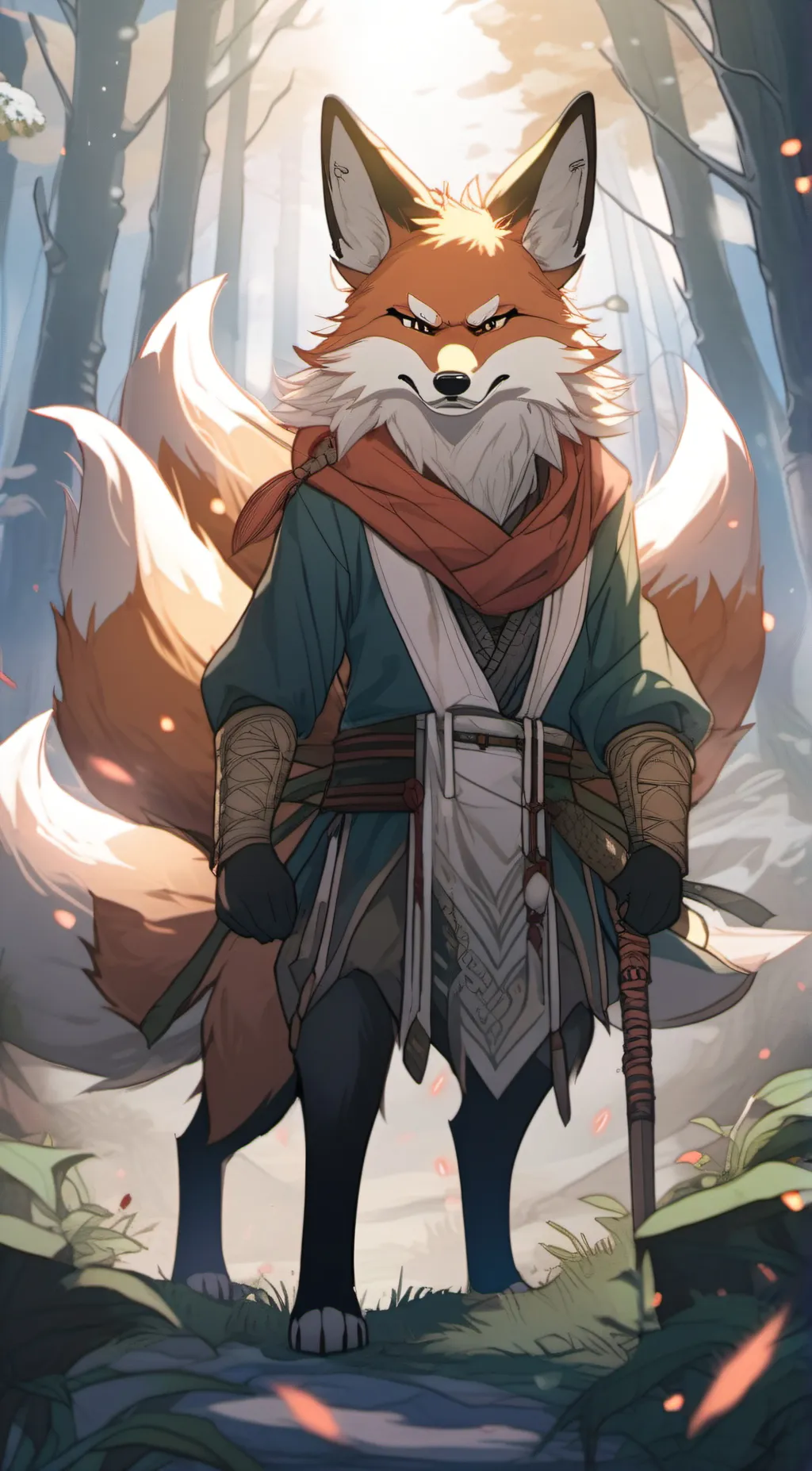 ai character: 9 tails background