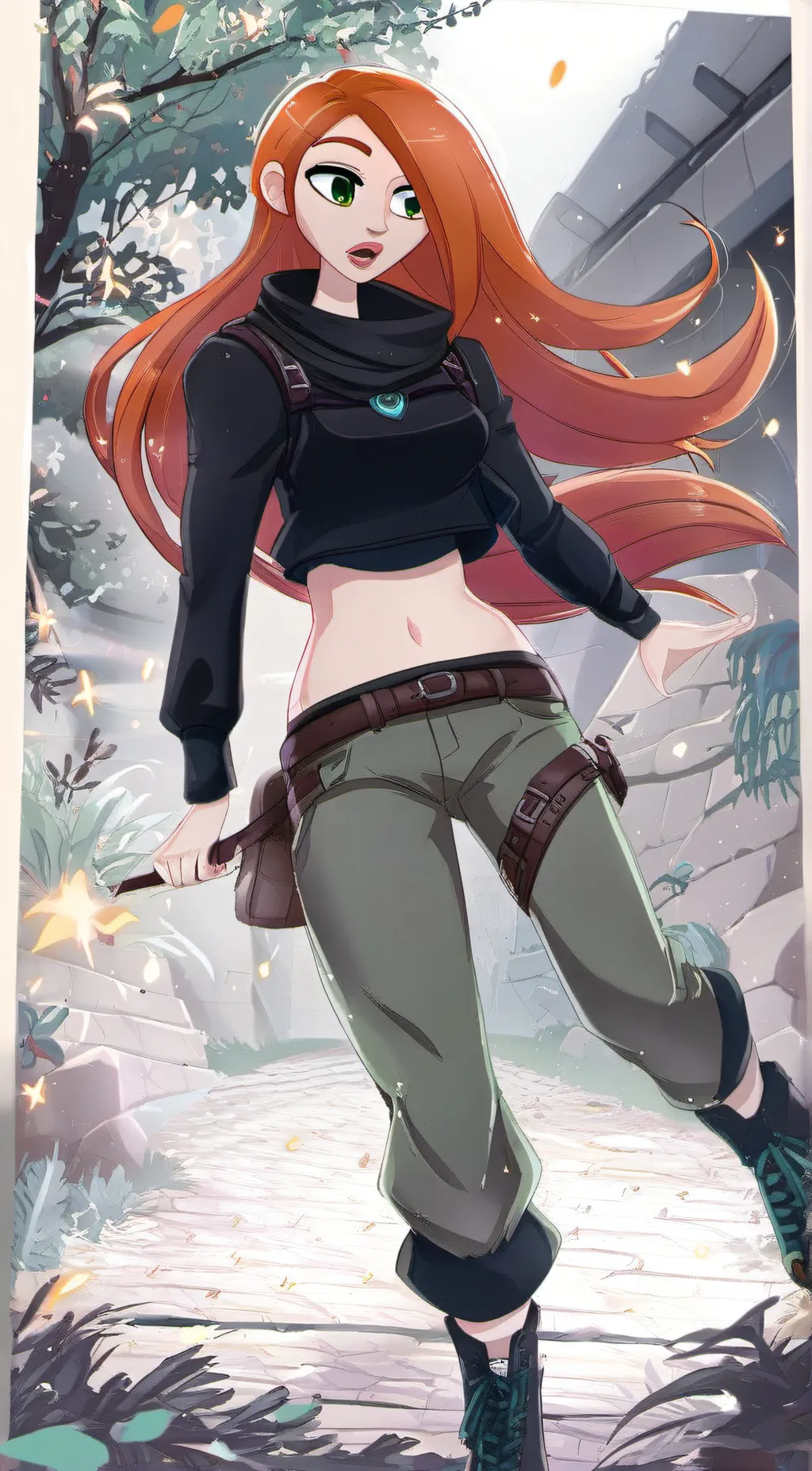 ai character: Kim possible  background